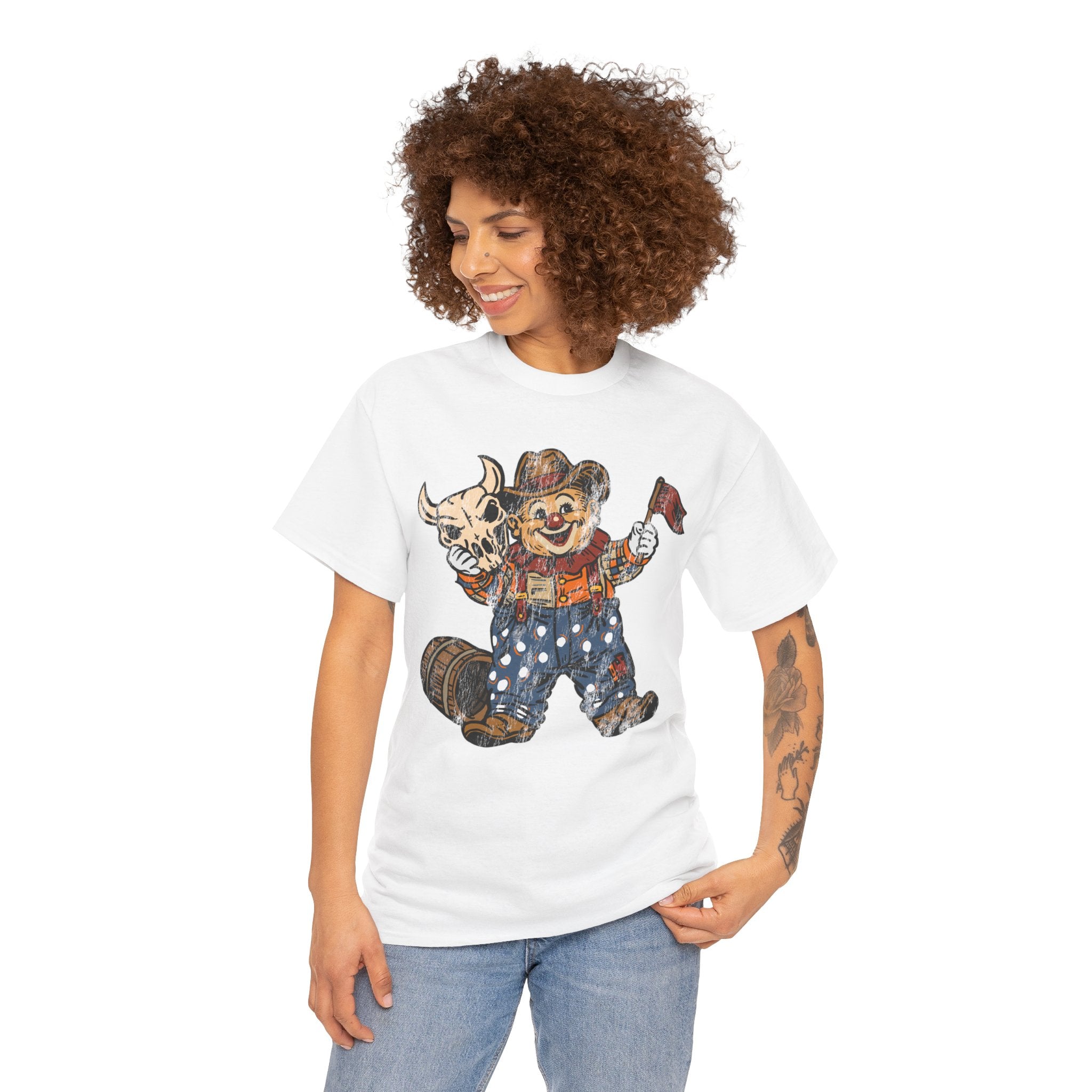 Poco Pete "Just a Clown" T‑Shirt — Retro Western Heavy Cotton Tee