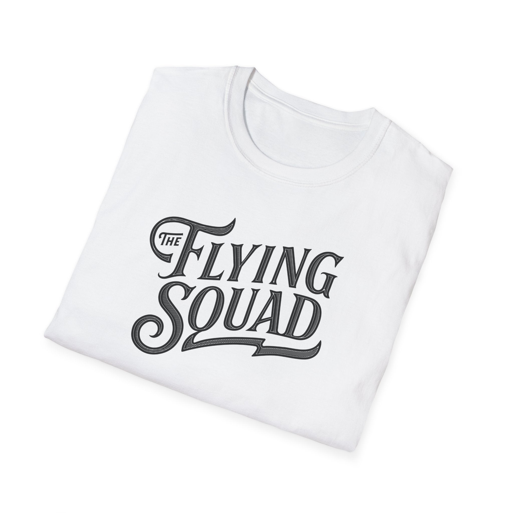 Flying Squad Tee — Retro Script Graphic T-Shirt | Band Merch Australia