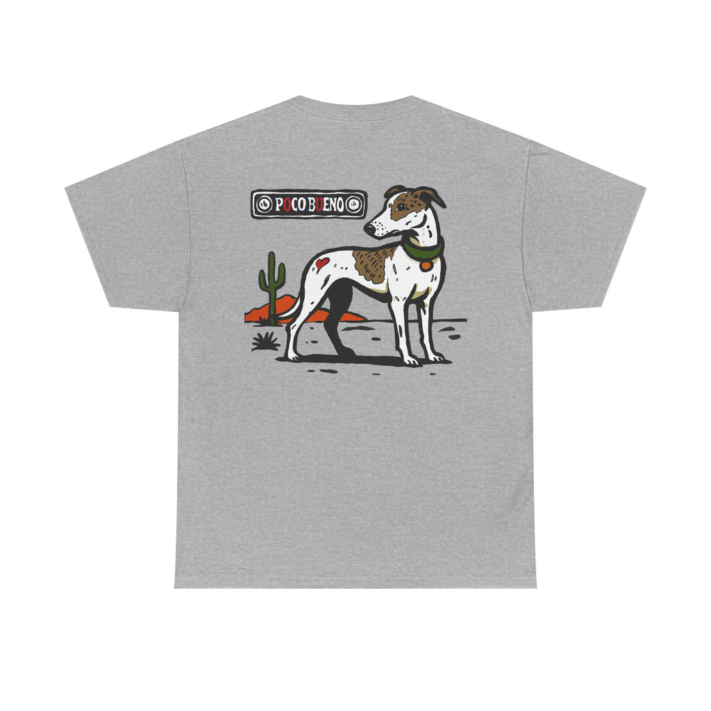 Fox The Greyhound Desert Graphic Tee — Dog Illustration T-Shirt