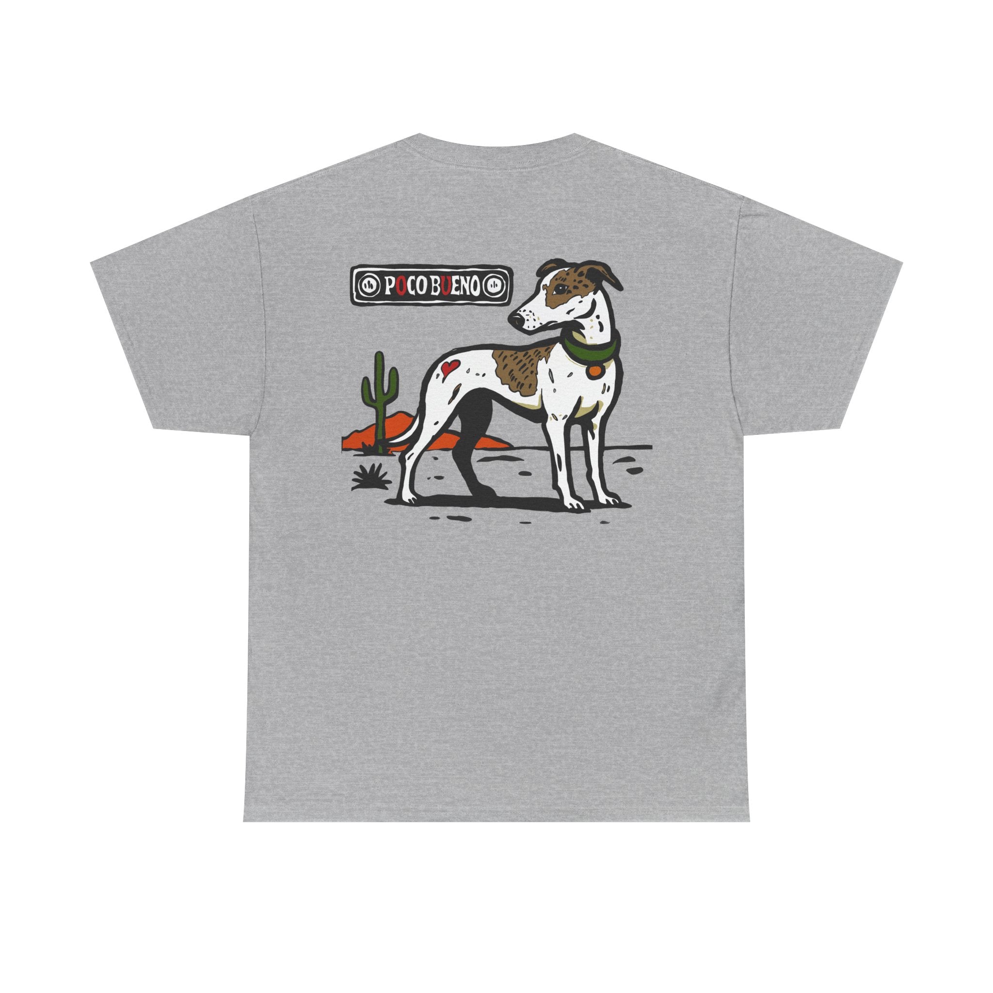 Fox The Greyhound Desert Graphic Tee — Dog Illustration T-Shirt