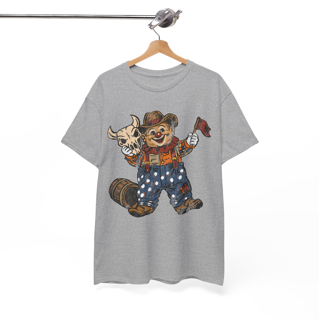 Poco Pete "Just a Clown" T‑Shirt — Retro Western Heavy Cotton Tee