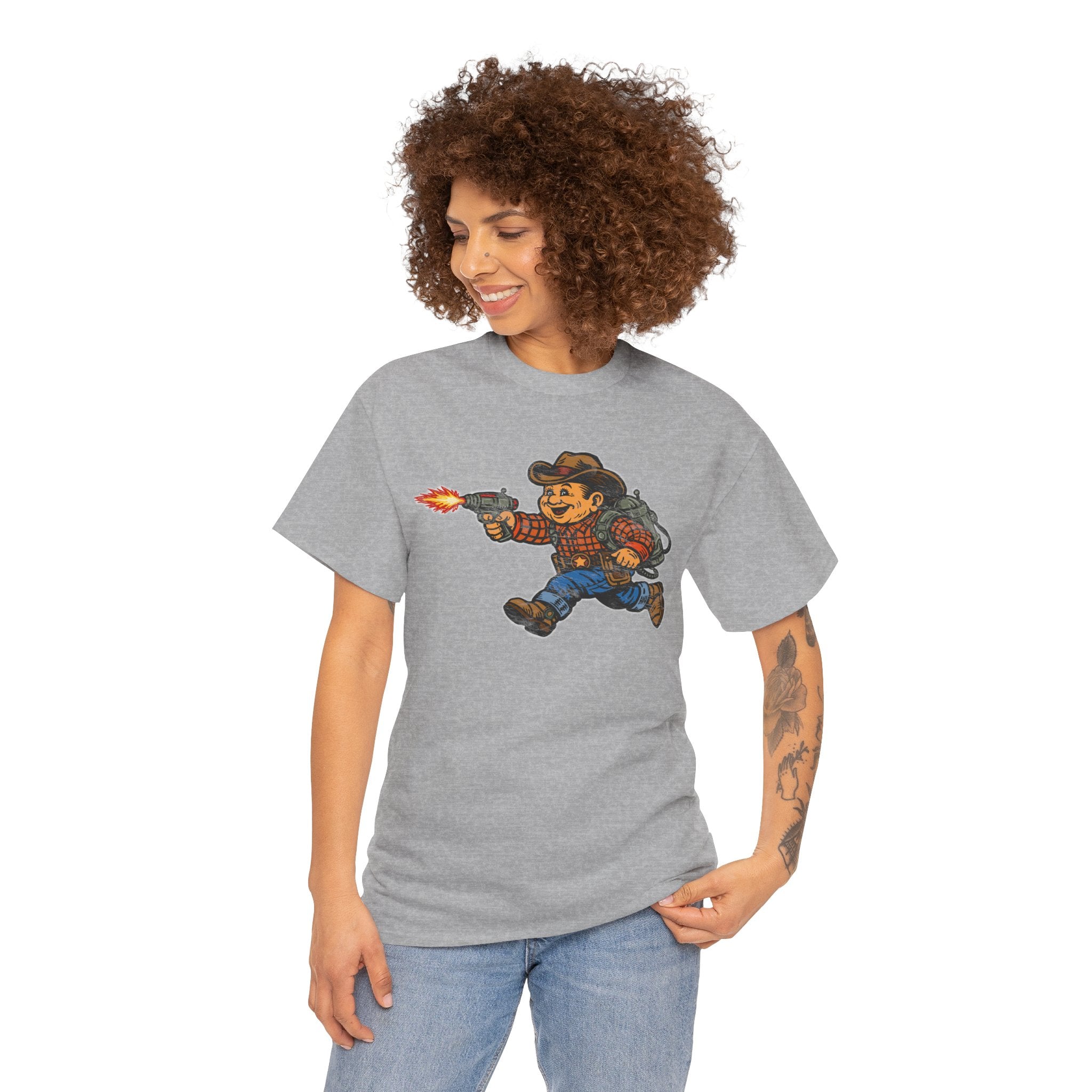 Poco Pete The Space Cowboy T‑Shirt — Retro Western Heavy Cotton Tee