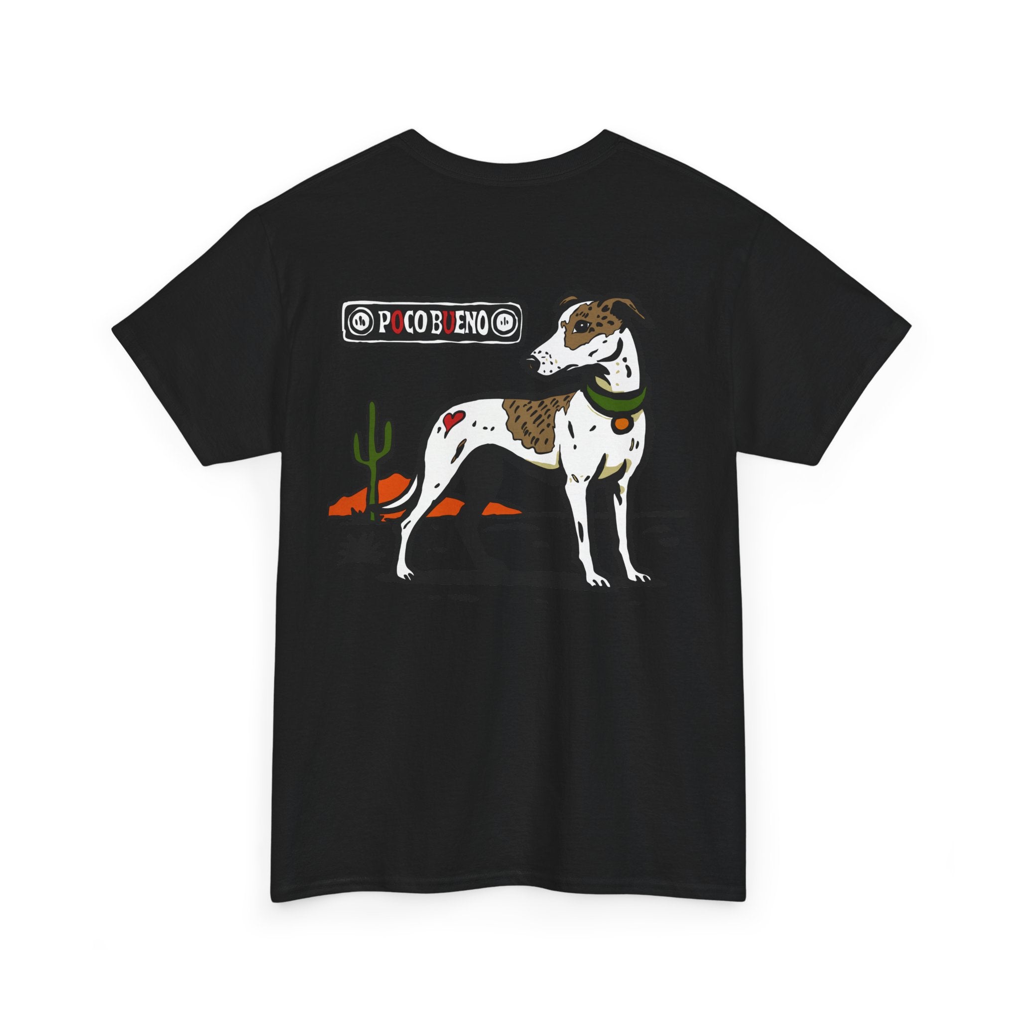 Fox The Greyhound Desert Graphic Tee — Dog Illustration T-Shirt