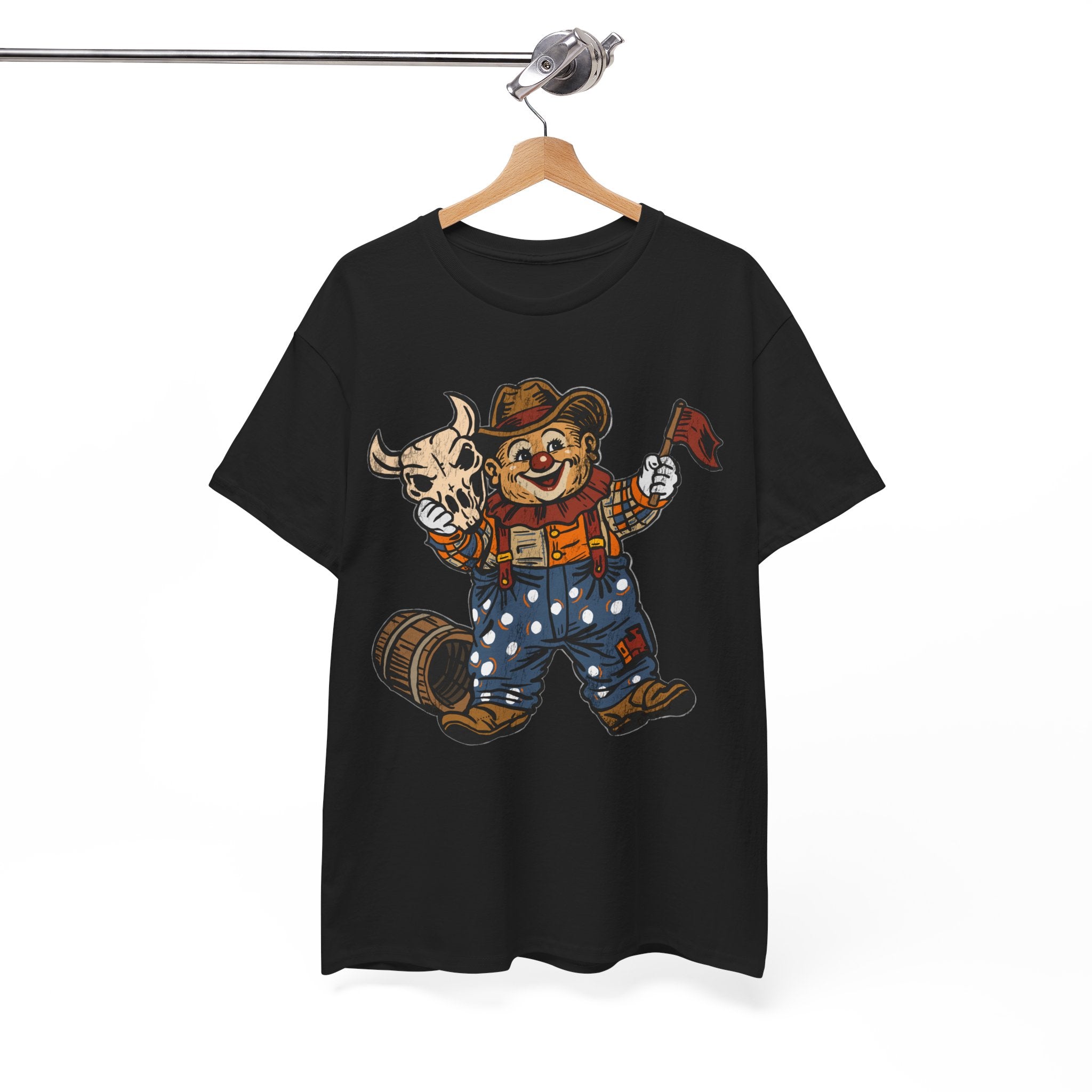 Poco Pete "Just a Clown" T‑Shirt — Retro Western Heavy Cotton Tee