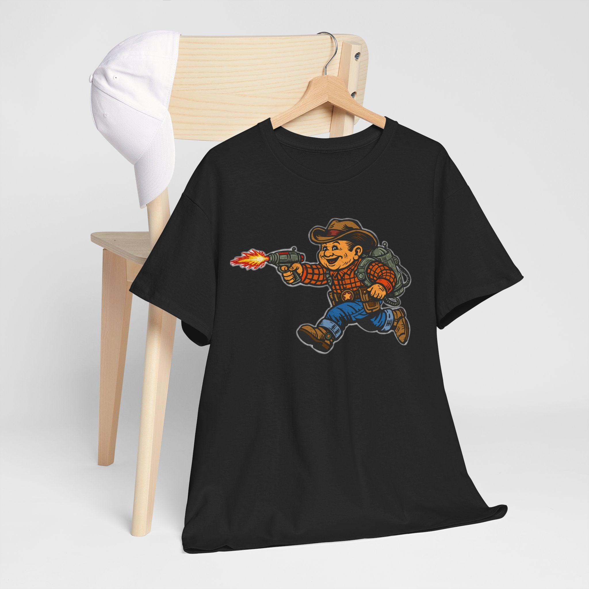 Poco Pete The Space Cowboy T‑Shirt — Retro Western Heavy Cotton Tee