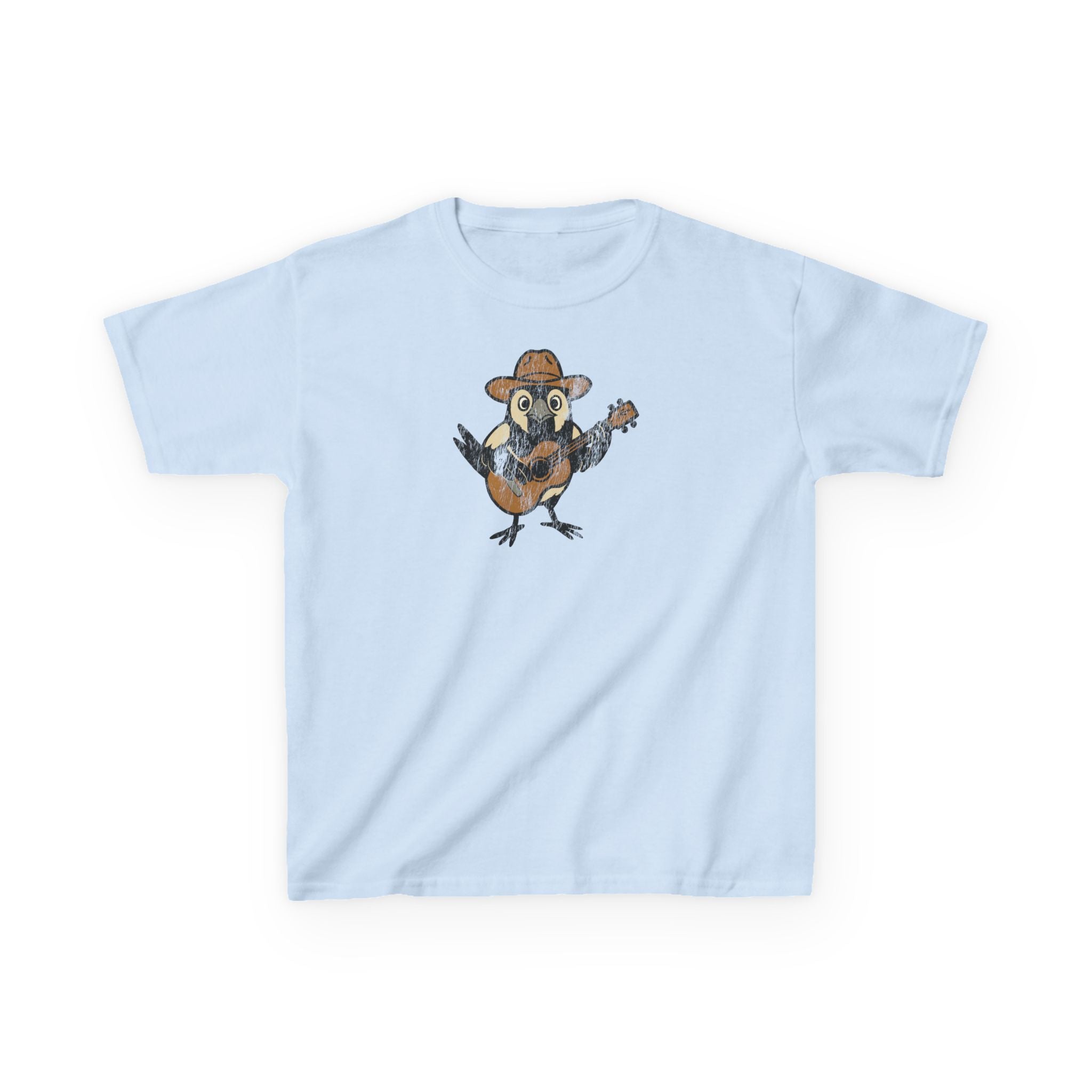 Kids Cowpoke T‑Shirt — Cute Country Songbird Graphic Tee for Children