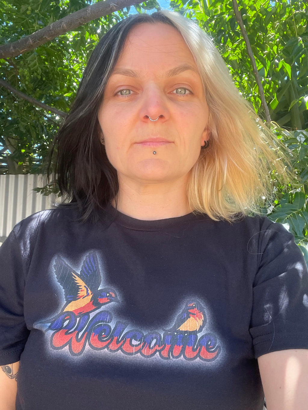 Welcome Swallow T-Shirt — Retro Bird Graphic Tee