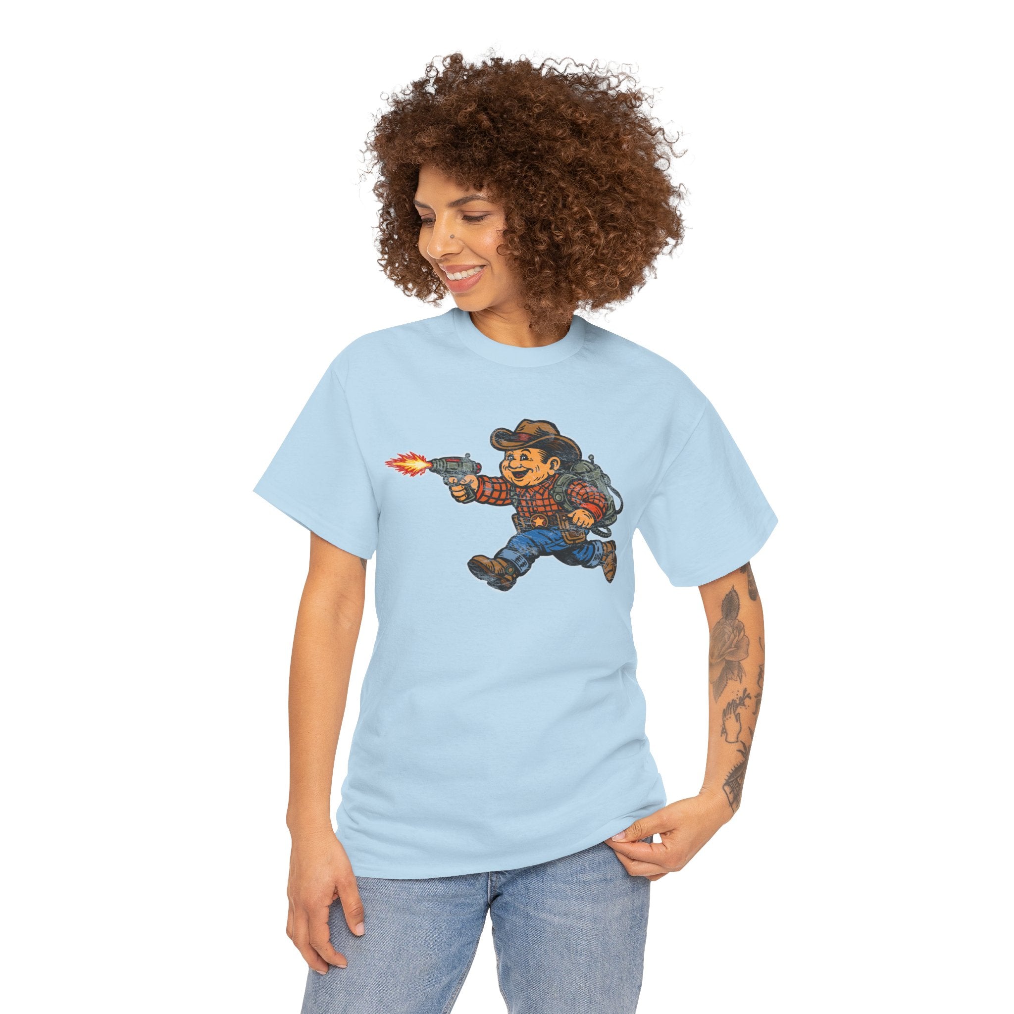 Poco Pete The Space Cowboy T‑Shirt — Retro Western Heavy Cotton Tee