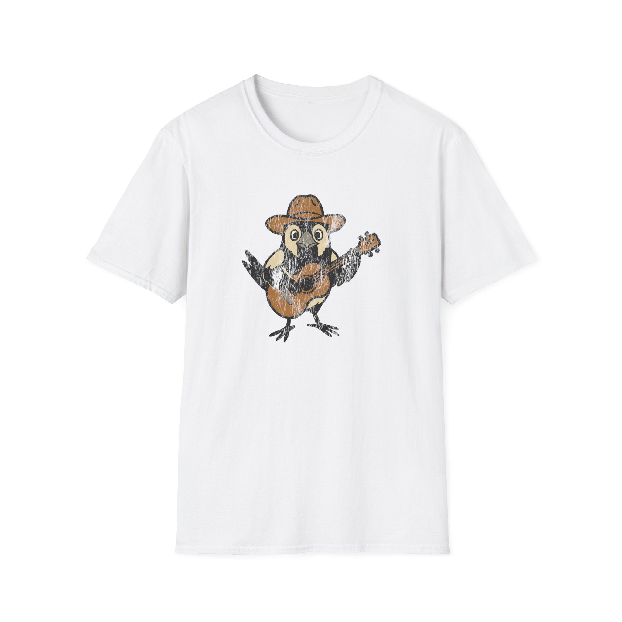 Cowpoke T-Shirt — Cute Cowboy Magpie Playing Guitar Tee