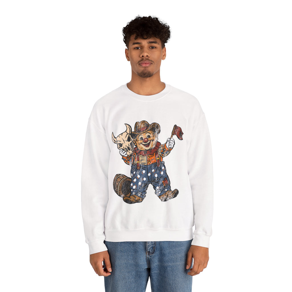 Poco Pete "Just a Clown" Pullover — Retro Western Crewneck Sweatshirt