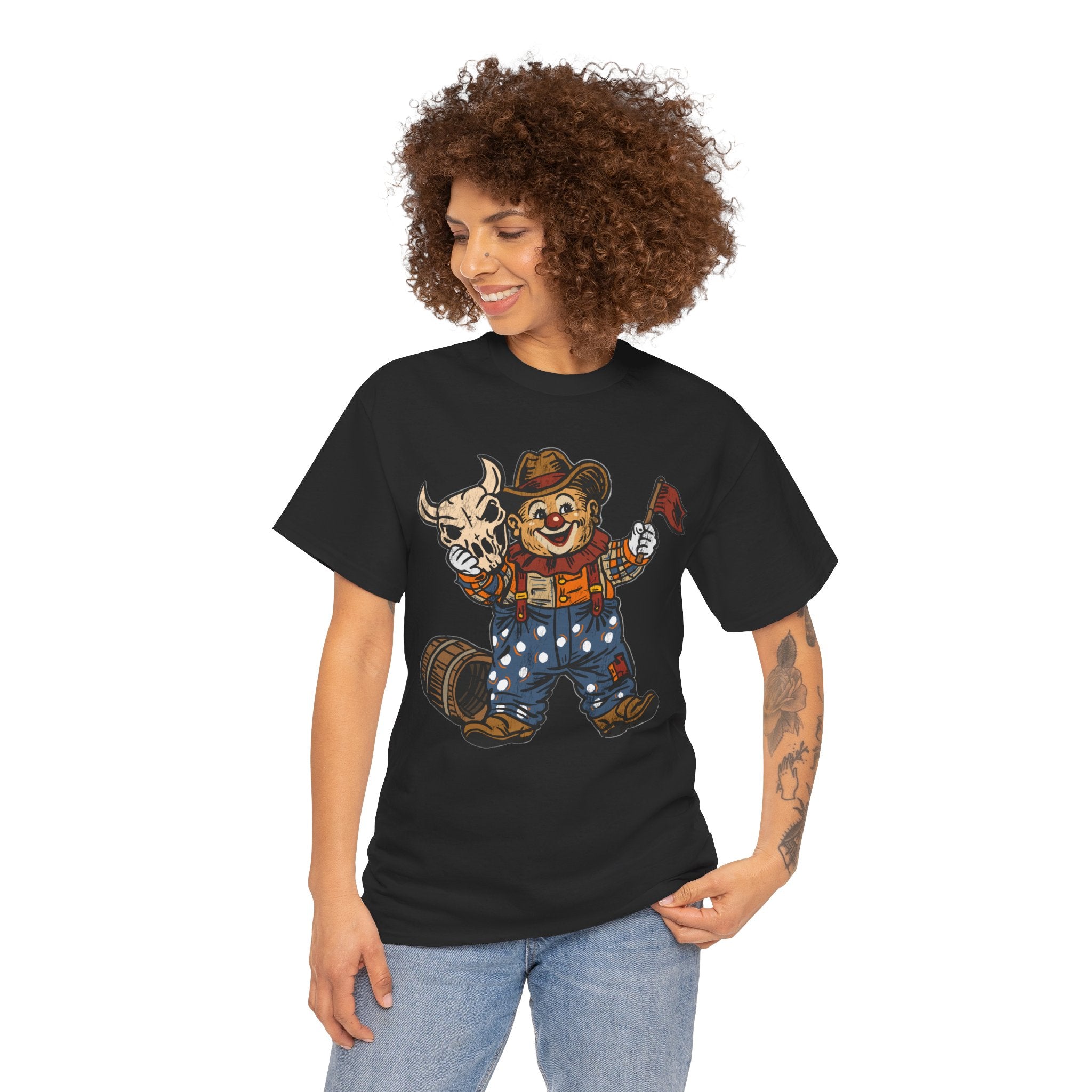 Poco Pete "Just a Clown" T‑Shirt — Retro Western Heavy Cotton Tee