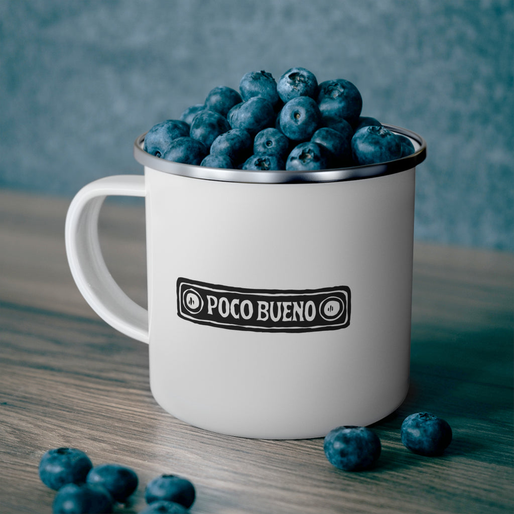 Poco Bueno Pete Camping Mug — Vintage Cowboy Campfire Coffee Cup
