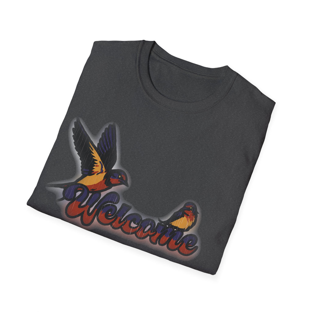 Welcome Swallow T-Shirt — Retro Bird Graphic Tee