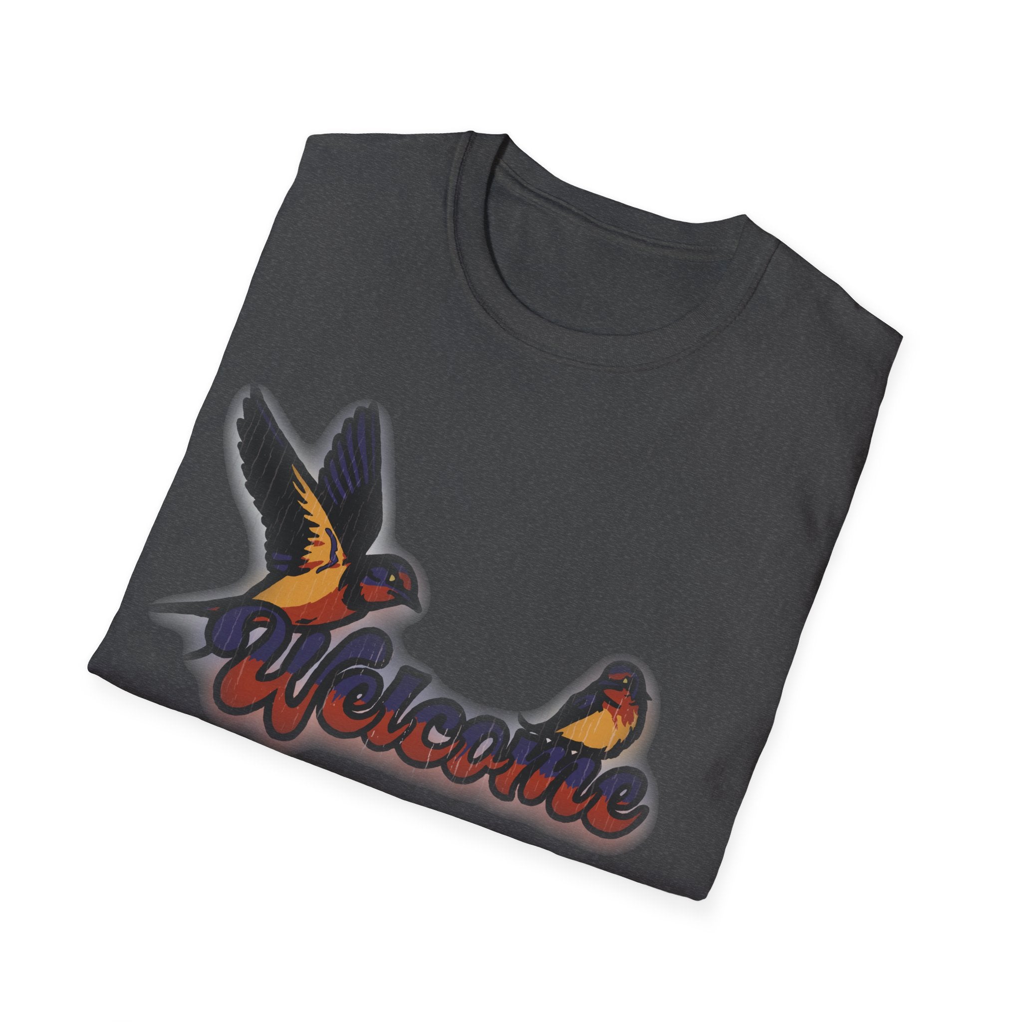 Welcome Swallow T-Shirt — Retro Bird Graphic Tee