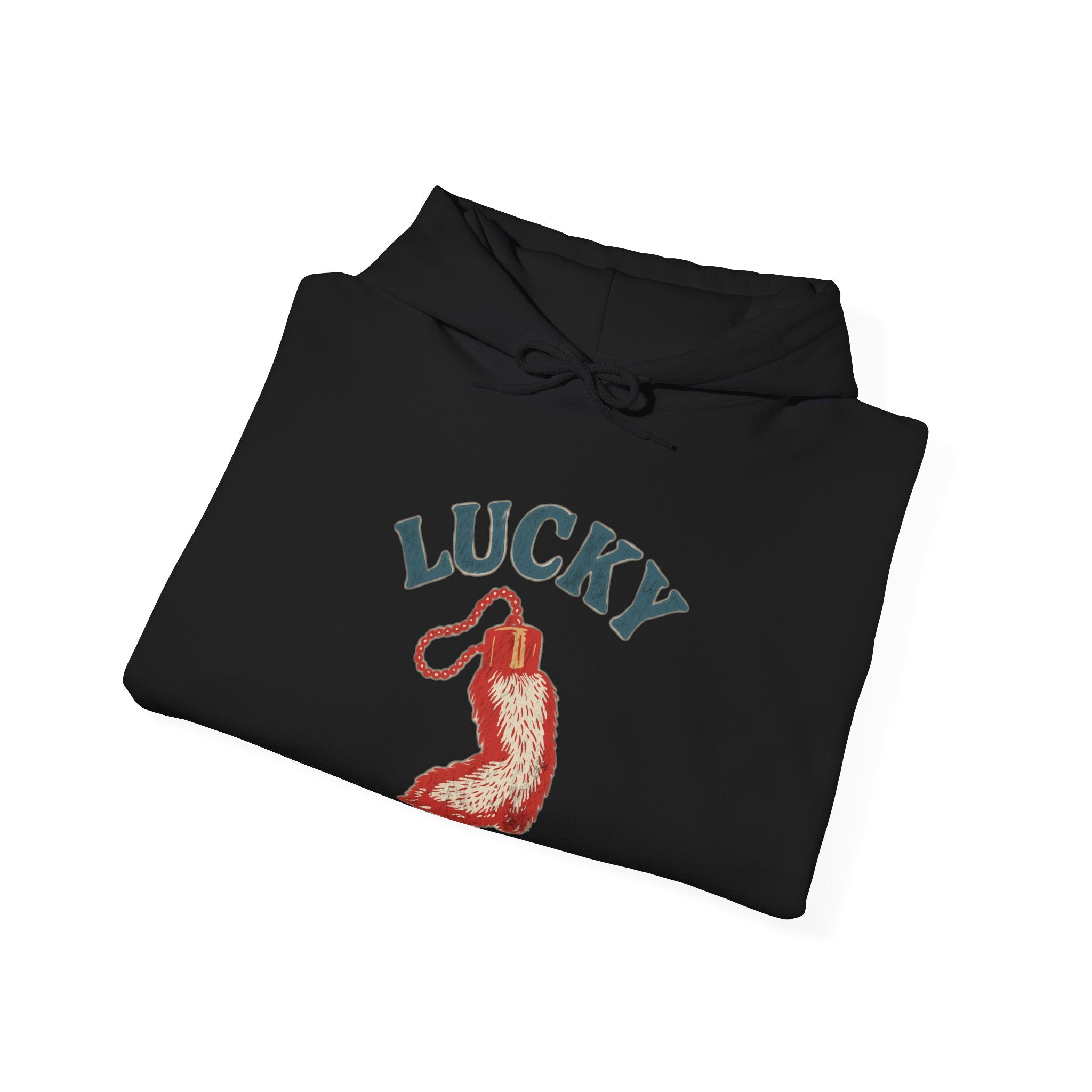 "Lucky" Vintage Rabbit Graphic Hooded Sweatshirt