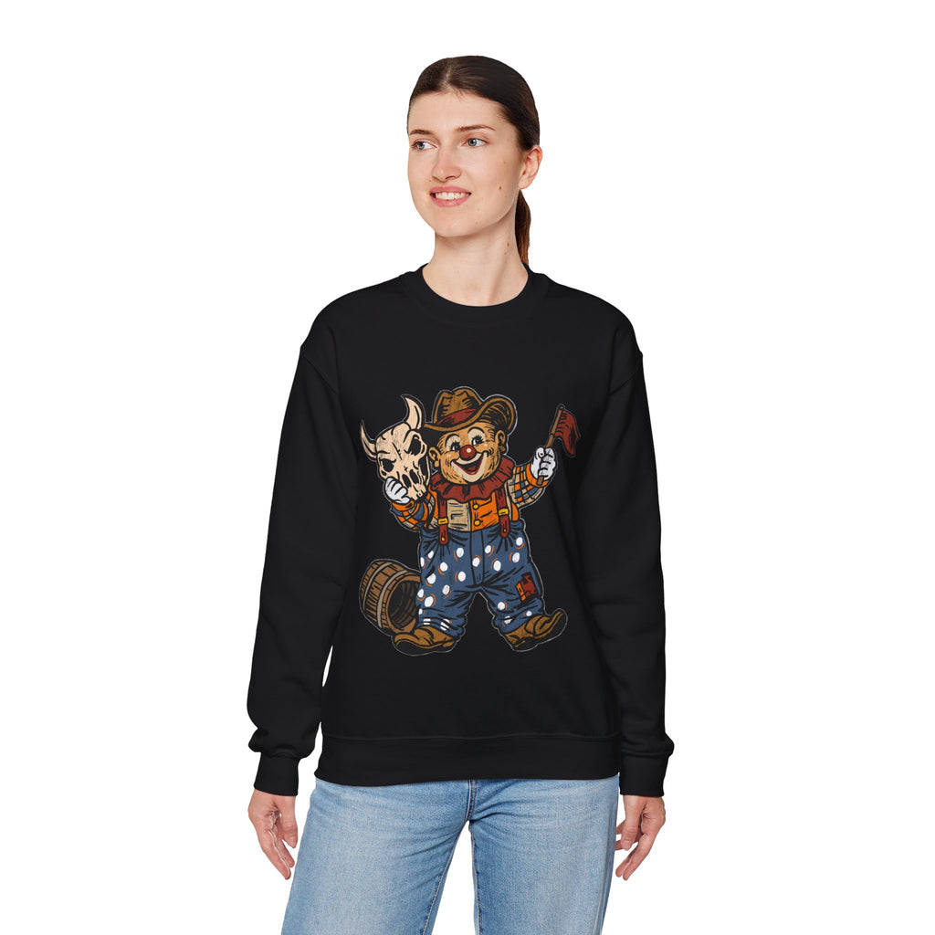 Poco Pete "Just a Clown" Pullover — Retro Western Crewneck Sweatshirt