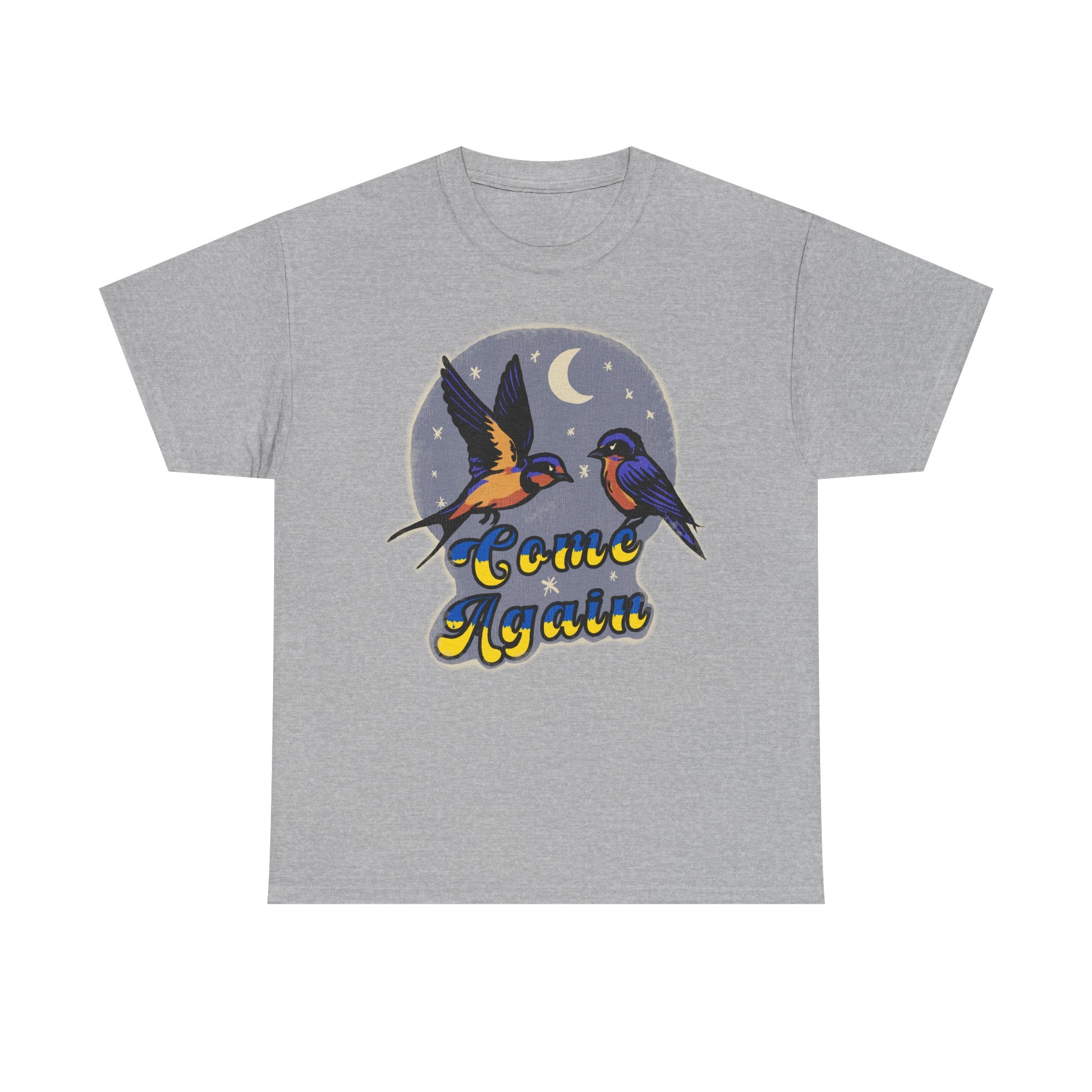 'Come Again' Tee — Retro Souvenir Welcome Swallow Moon Graphic T-Shirt