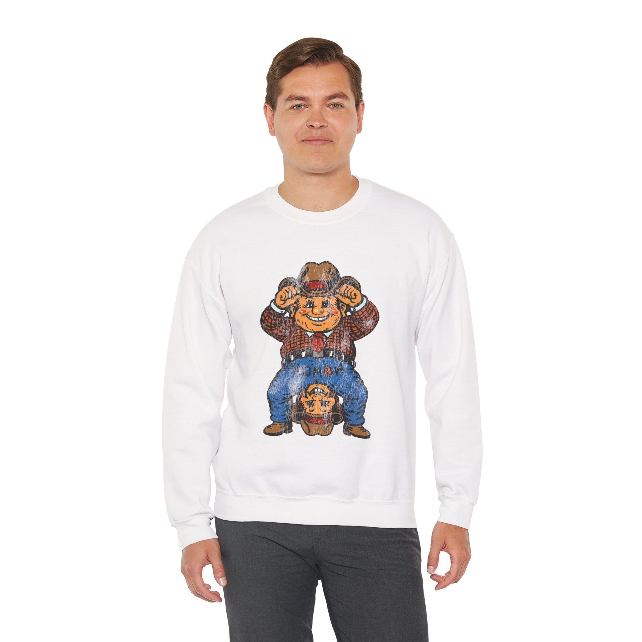 Cheeky Monkey Poco Pete Sweater - Cowboy Vintage Graphic Sweatshirt