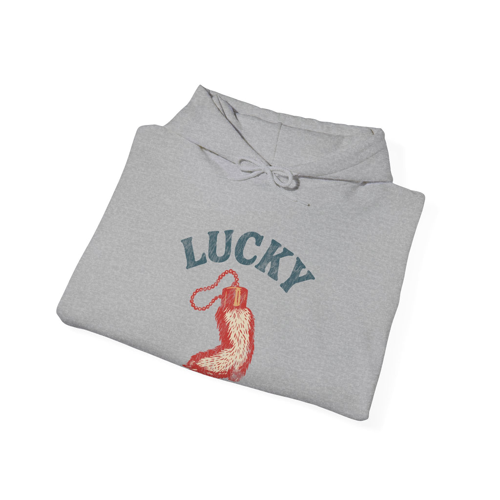 "Lucky" Vintage Rabbit Graphic Hooded Sweatshirt