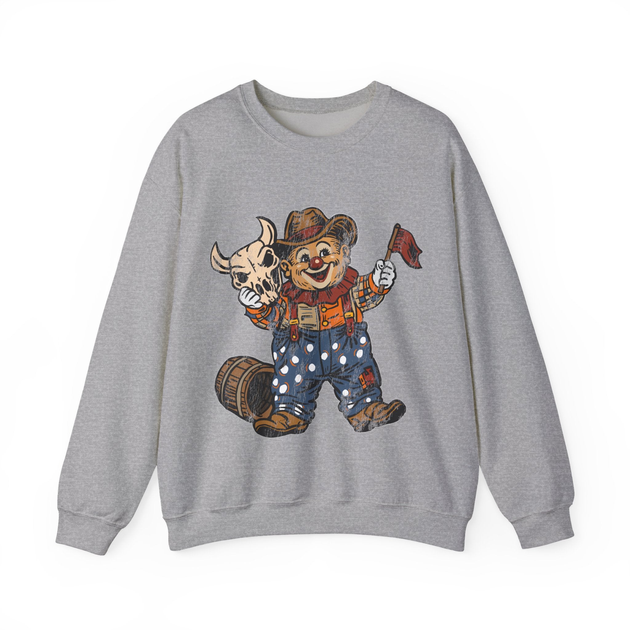 Poco Pete "Just a Clown" Pullover — Retro Western Crewneck Sweatshirt