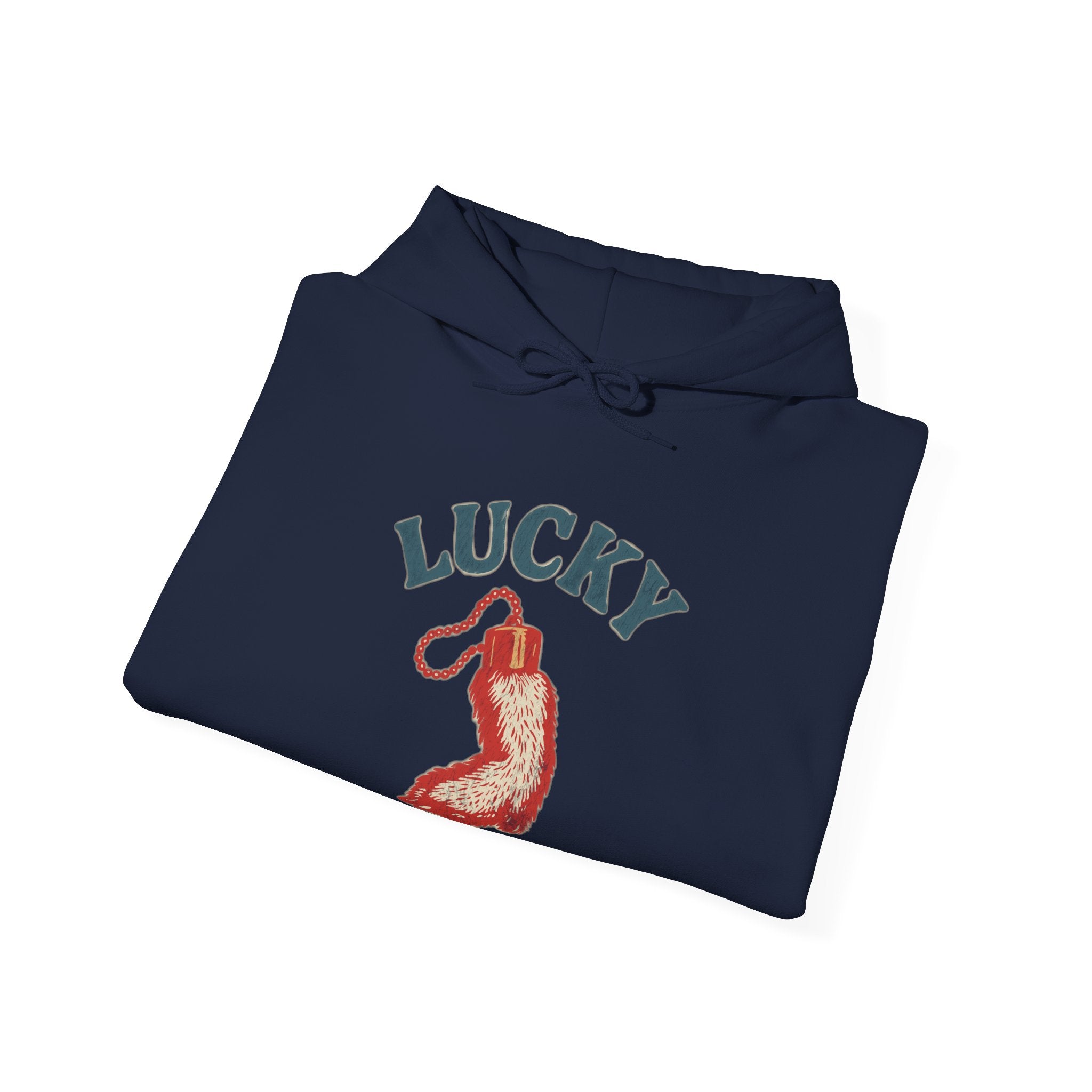 "Lucky" Vintage Rabbit Graphic Hooded Sweatshirt
