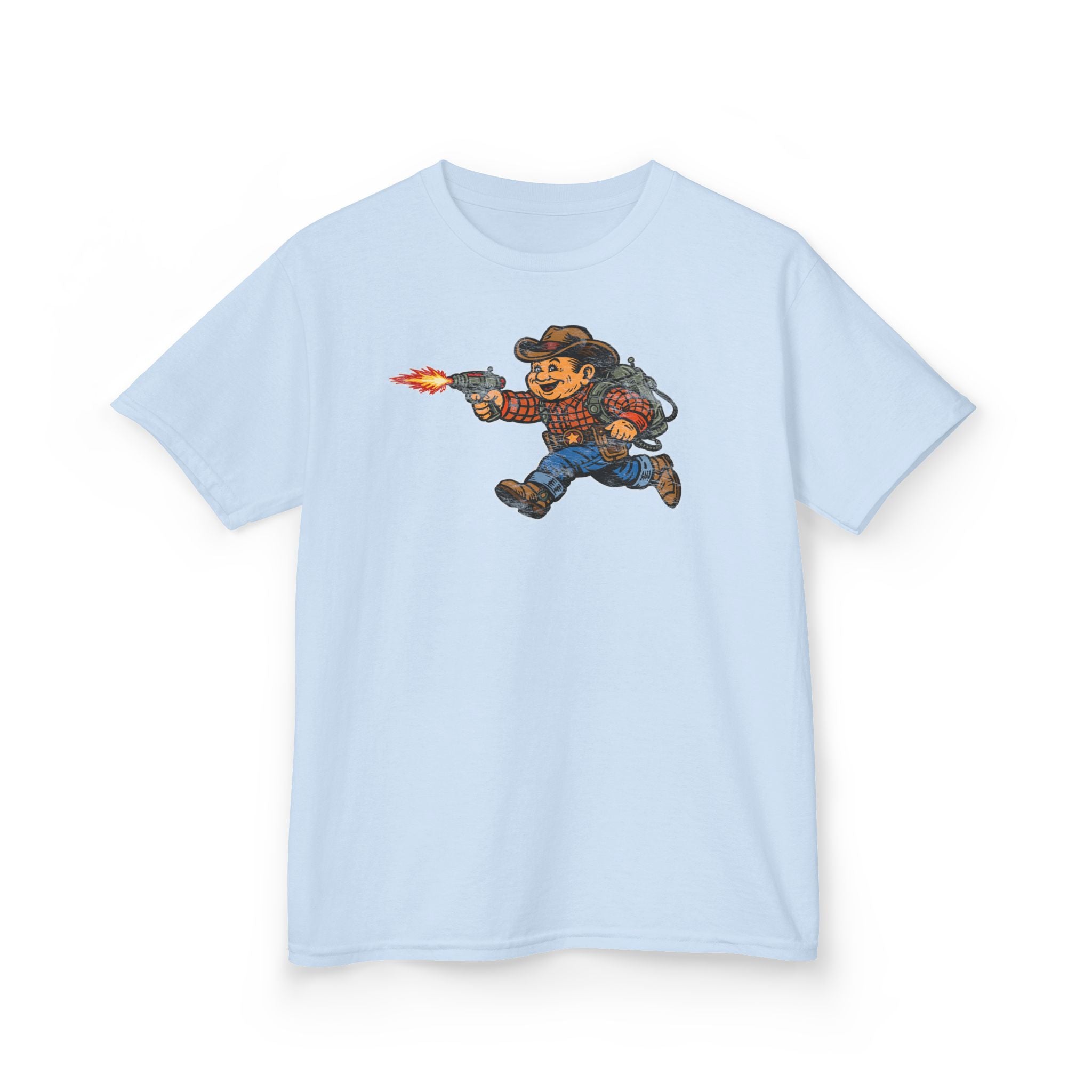 Poco Pete The Space Cowboy Kids T‑Shirt — Retro Western Heavy Cotton Tee