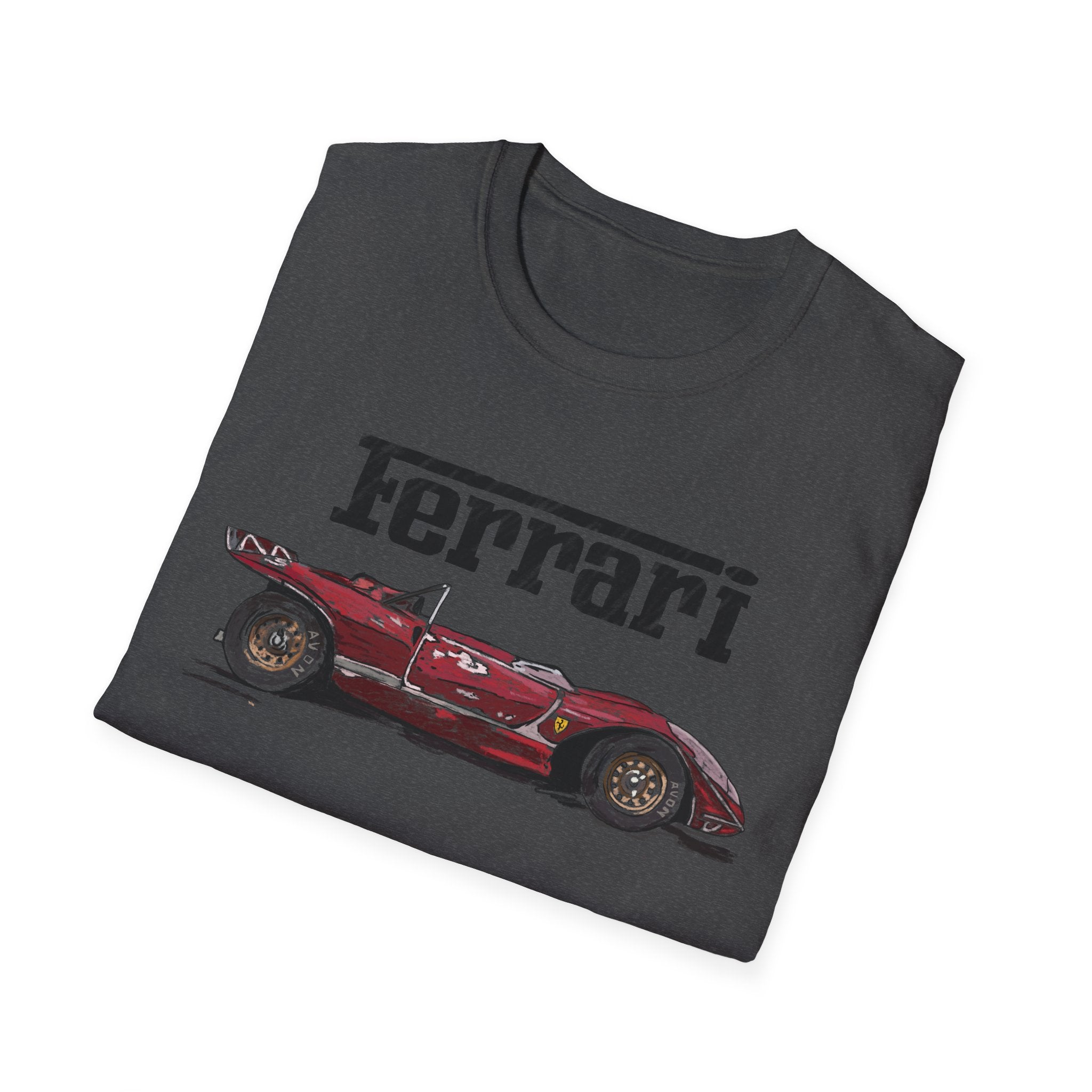 Ferrari Vintage Sketch Graphic T-Shirt