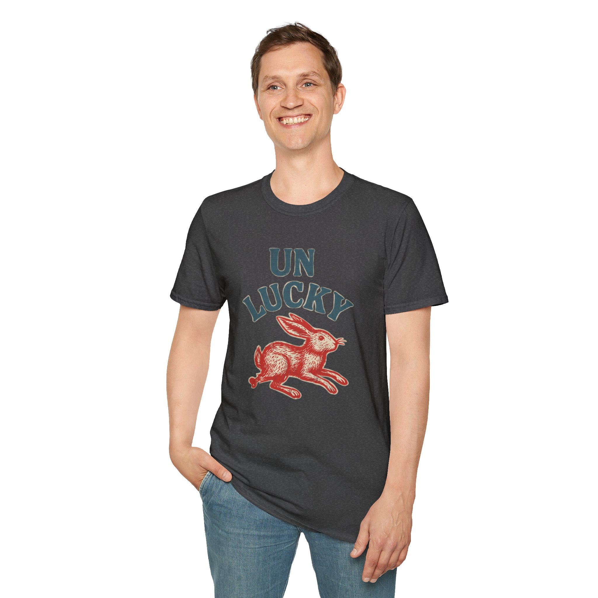 "Unlucky" Vintage Rabbit Graphic T-Shirt