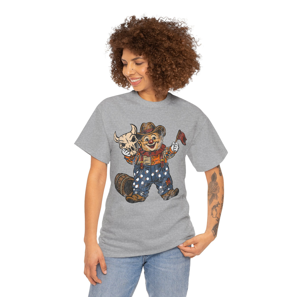 Poco Pete "Just a Clown" T‑Shirt — Retro Western Heavy Cotton Tee