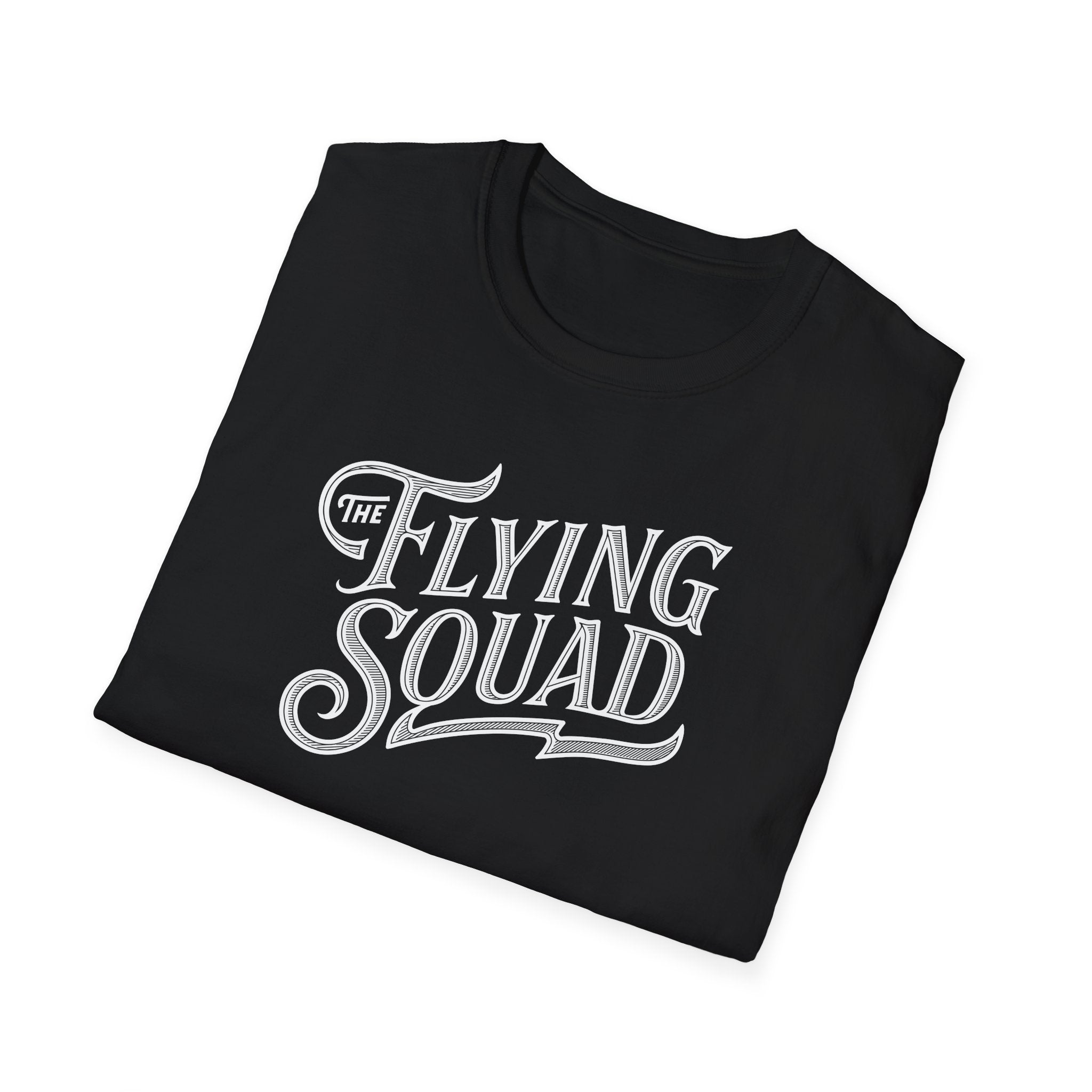 Flying Squad Tee — Retro Script Graphic T-Shirt | Band Merch Australia