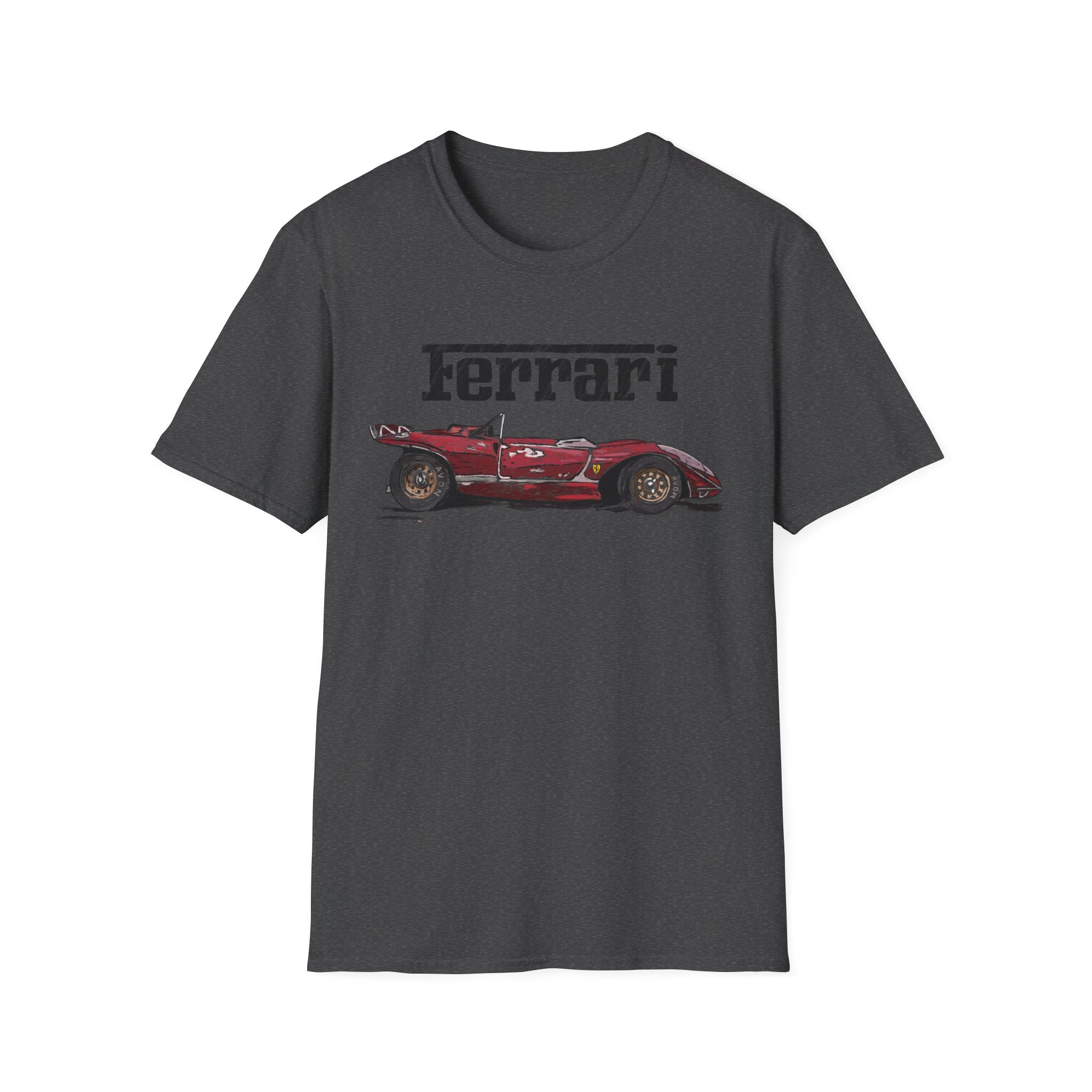 Ferrari Vintage Sketch Graphic T-Shirt