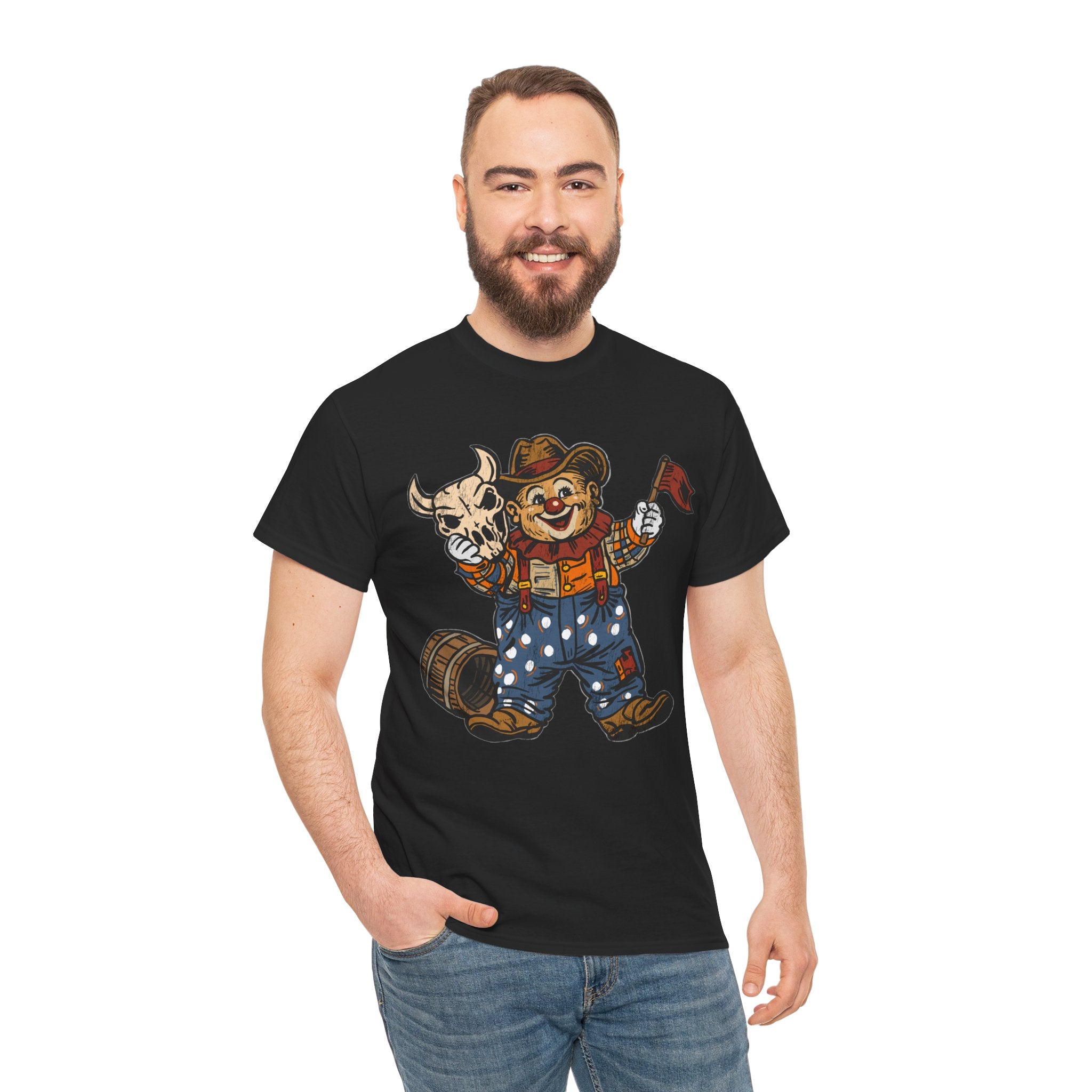 Poco Pete "Just a Clown" T‑Shirt — Retro Western Heavy Cotton Tee