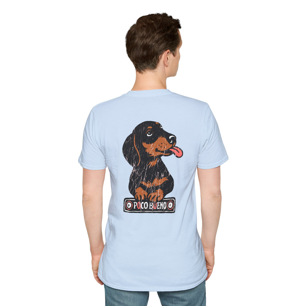 Waylon The Dachshund Graphic T-Shirt — 'Poco Bueno' Cute Dog Vintage Tee