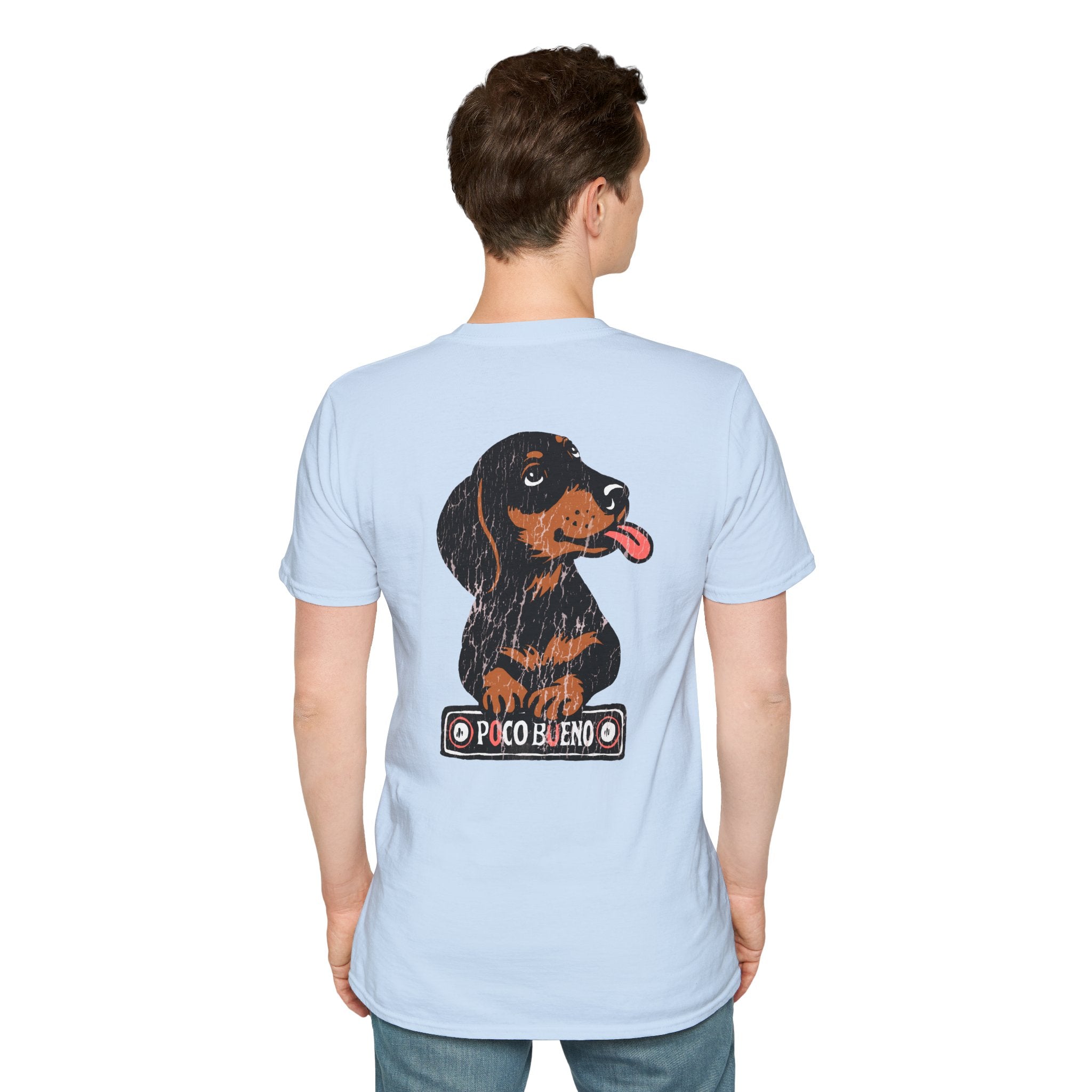 Waylon The Dachshund Graphic T-Shirt — 'Poco Bueno' Cute Dog Vintage Tee