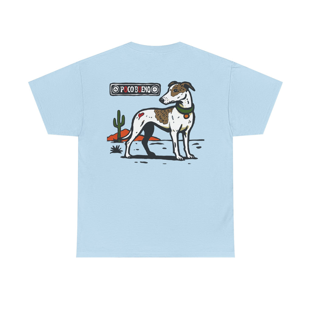 Fox The Greyhound Desert Graphic Tee — Dog Illustration T-Shirt