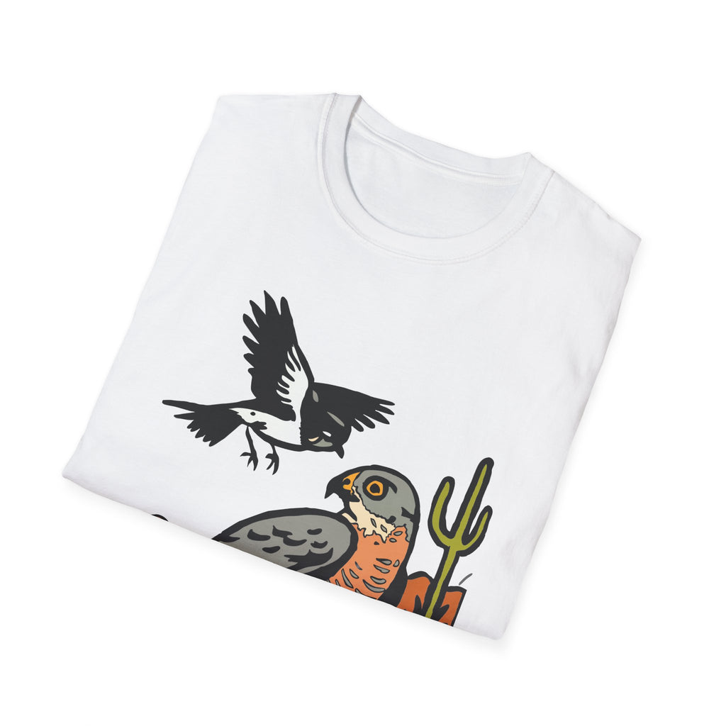 Desert Hawk Tee — 'Poco Bueno' Bird Graphic T-Shirt