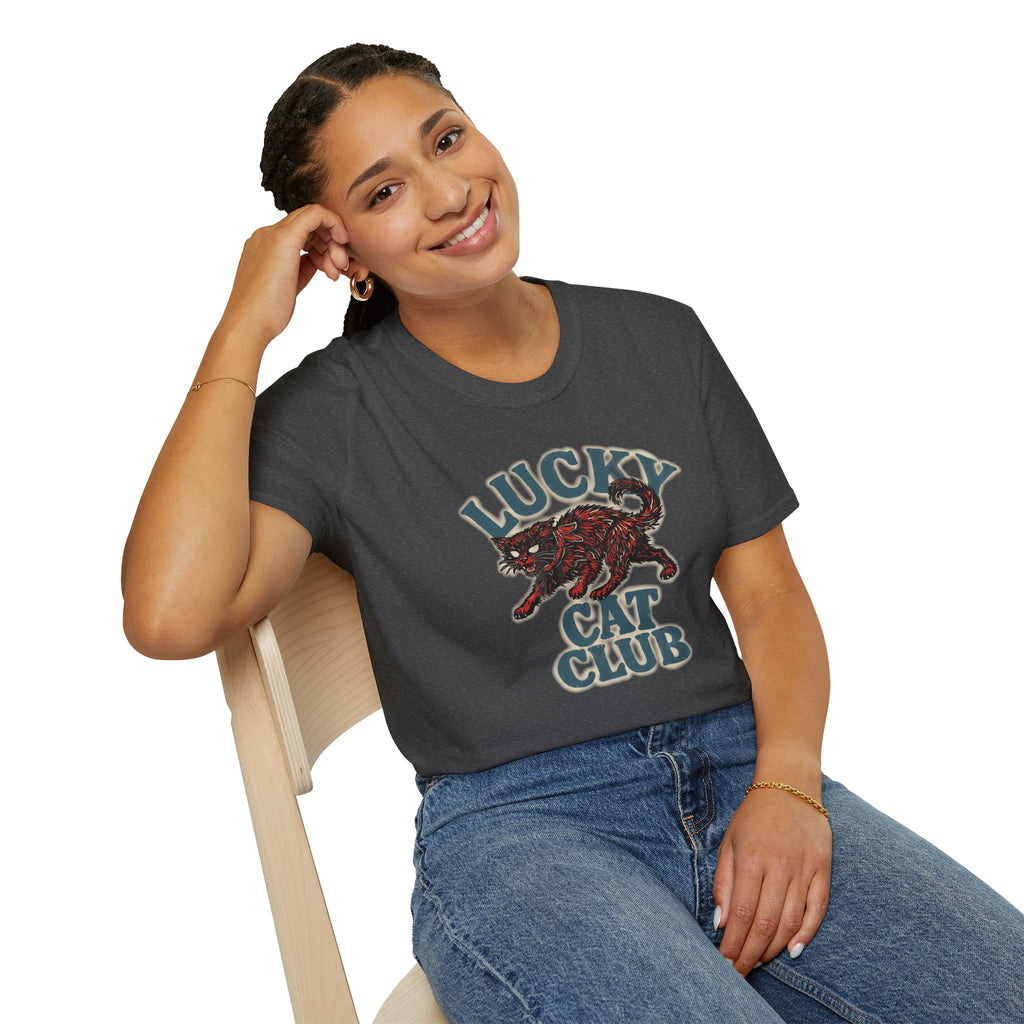 Lucky Cat Club T-Shirt — Vintage Lucky Cat Graphic Tee