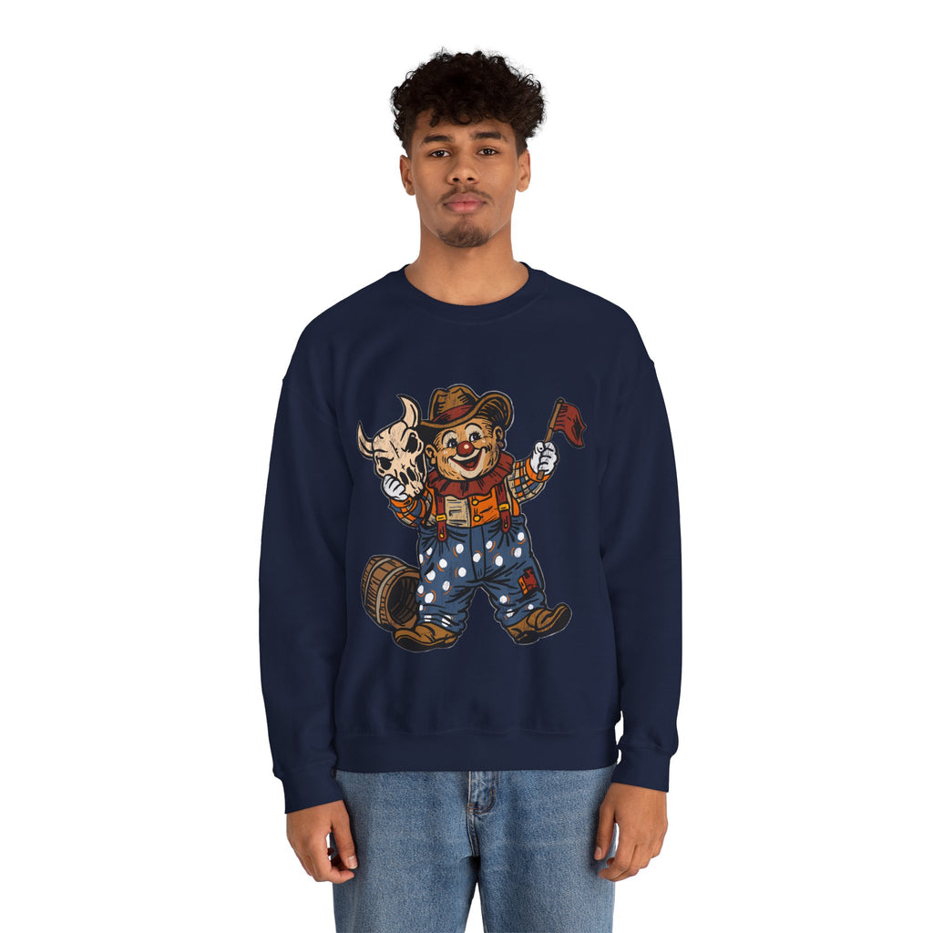 Poco Pete "Just a Clown" Pullover — Retro Western Crewneck Sweatshirt