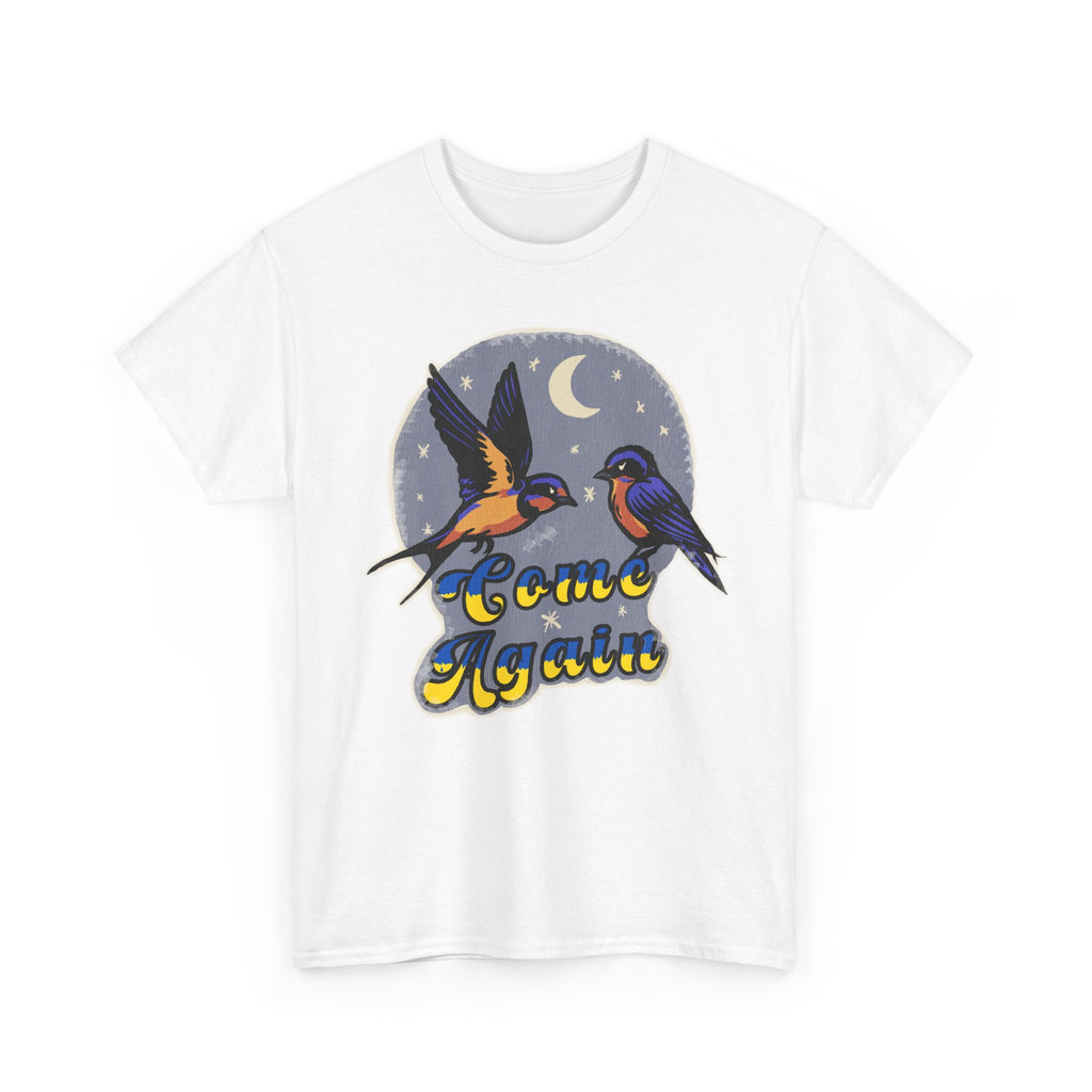 'Come Again' Tee — Retro Souvenir Welcome Swallow Moon Graphic T-Shirt