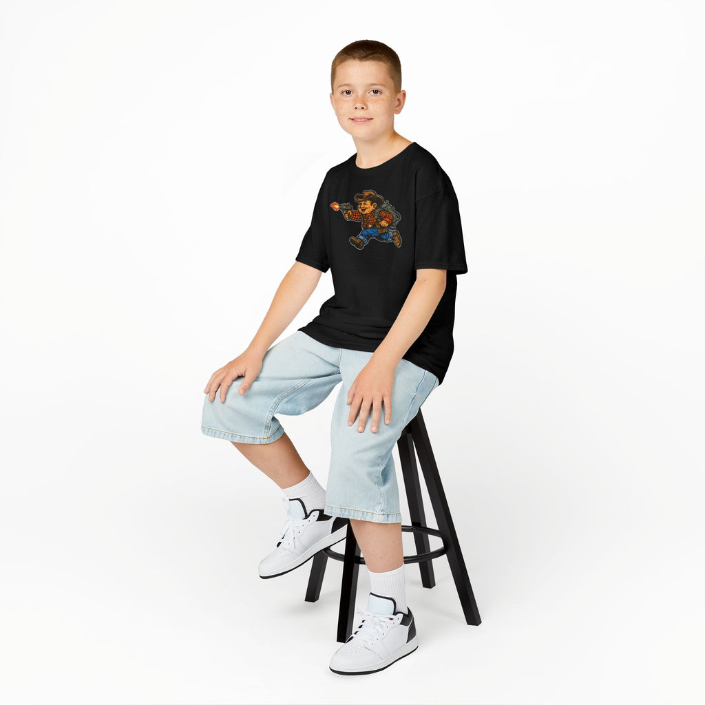 Poco Pete The Space Cowboy Kids T‑Shirt — Retro Western Heavy Cotton Tee