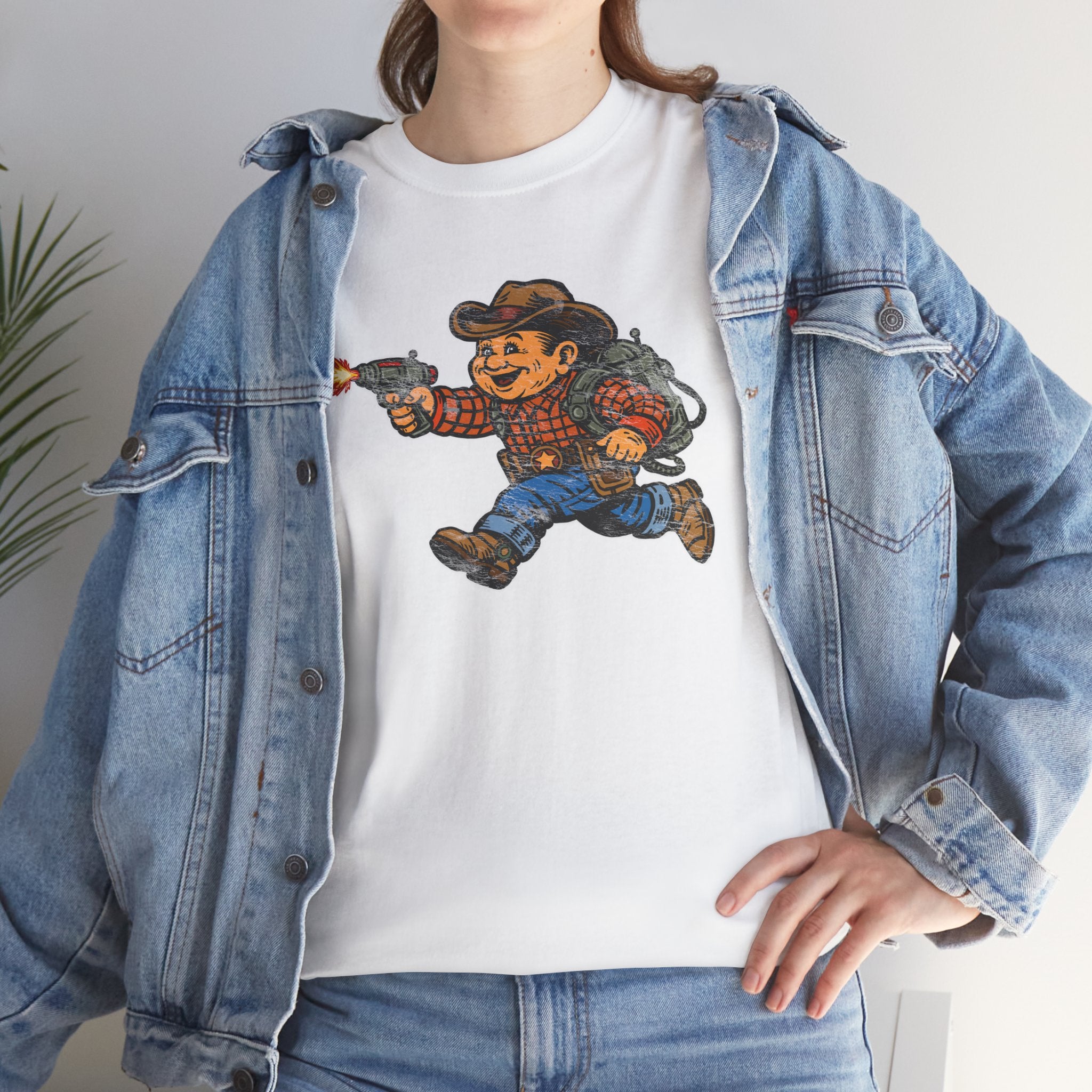 Poco Pete The Space Cowboy T‑Shirt — Retro Western Heavy Cotton Tee