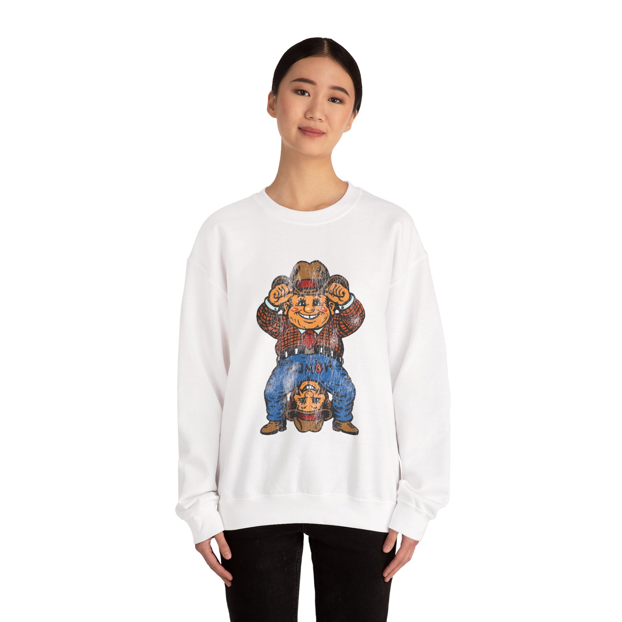 Cheeky Monkey Poco Pete Sweater - Cowboy Vintage Graphic Sweatshirt