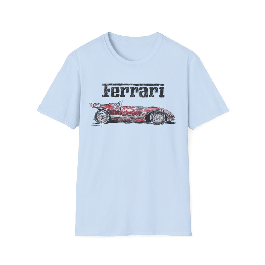 Ferrari Vintage Sketch Graphic T-Shirt