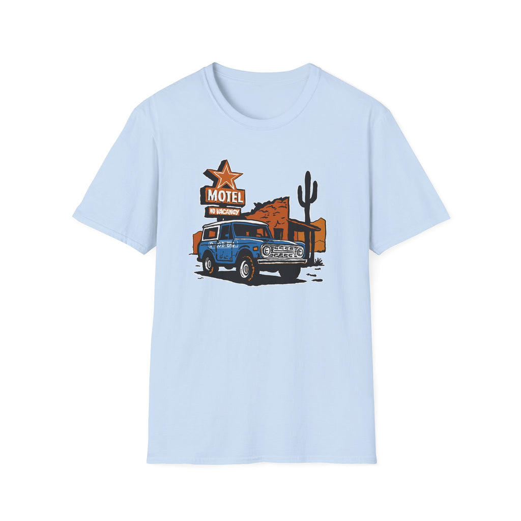 No Vacancy T-Shirt – Retro Pickup & Cactus Graphic T