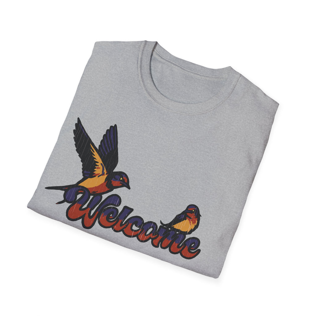 Welcome Swallow T-Shirt — Retro Bird Graphic Tee