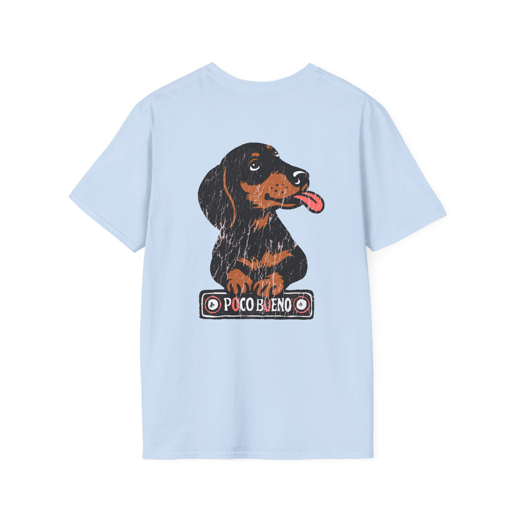 Waylon The Dachshund Graphic T-Shirt — 'Poco Bueno' Cute Dog Vintage Tee