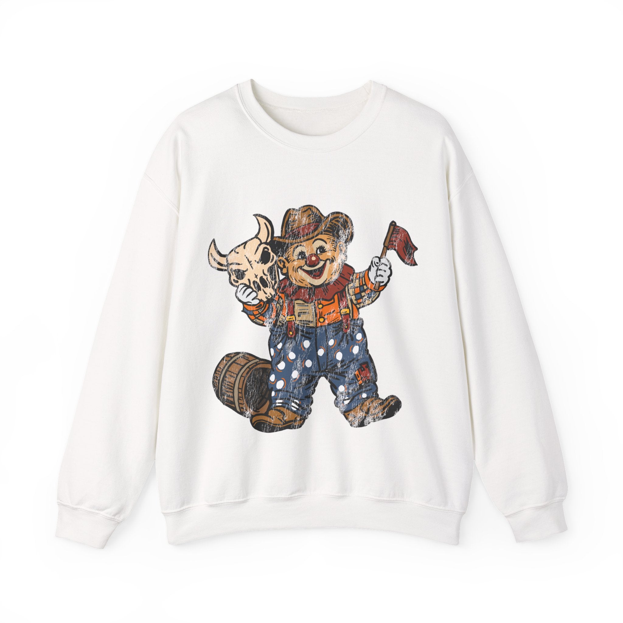 Poco Pete "Just a Clown" Pullover — Retro Western Crewneck Sweatshirt