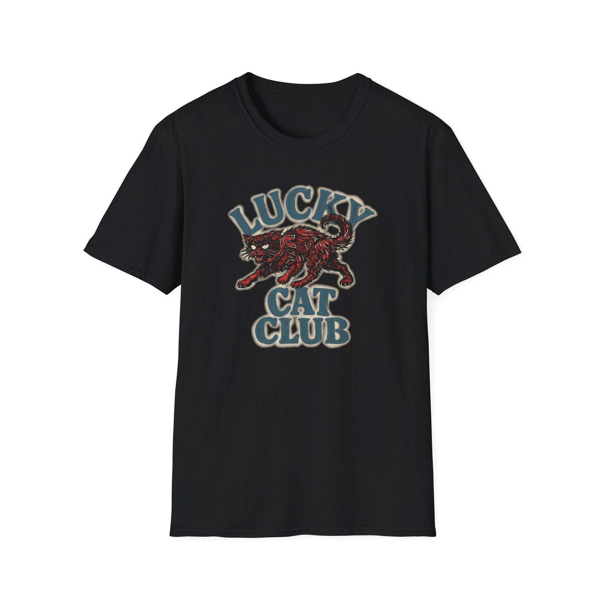 Lucky Cat Club T-Shirt — Vintage Lucky Cat Graphic Tee