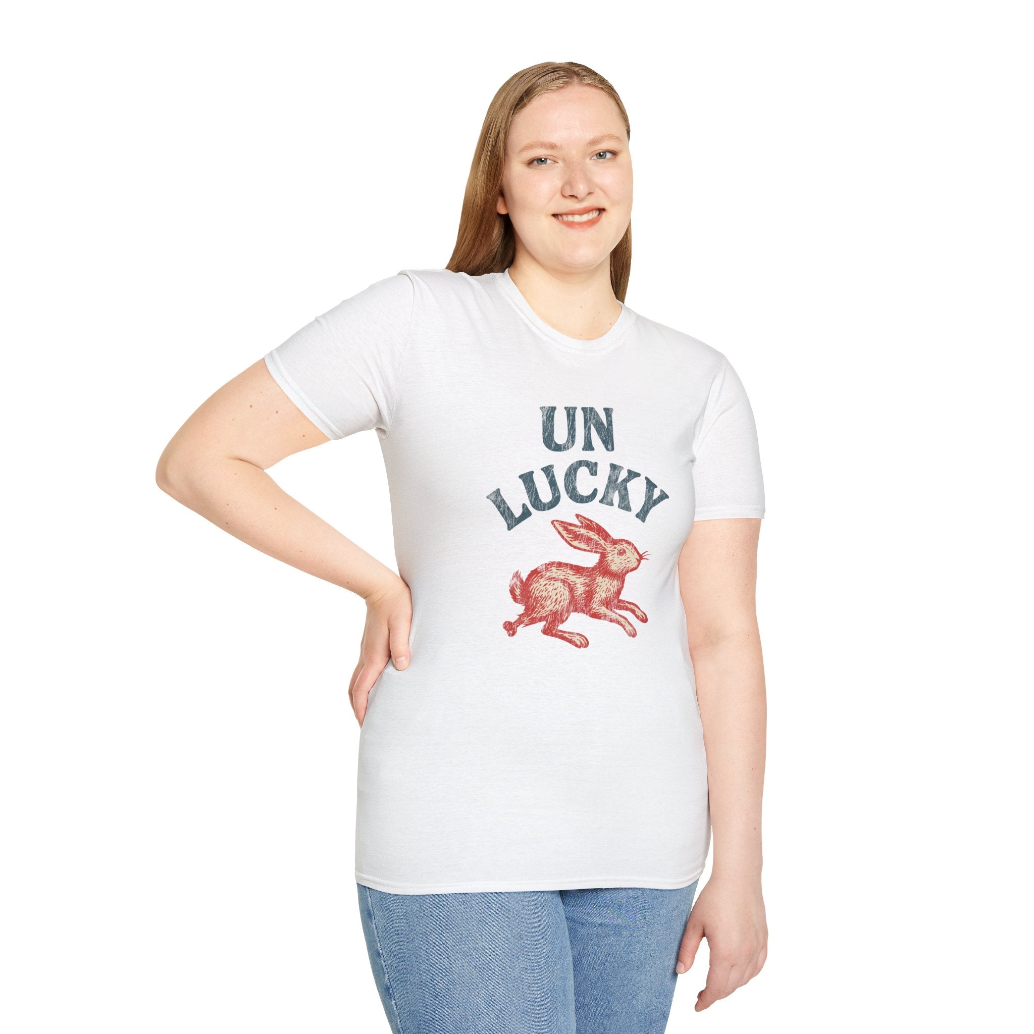 "Unlucky" Vintage Rabbit Graphic T-Shirt