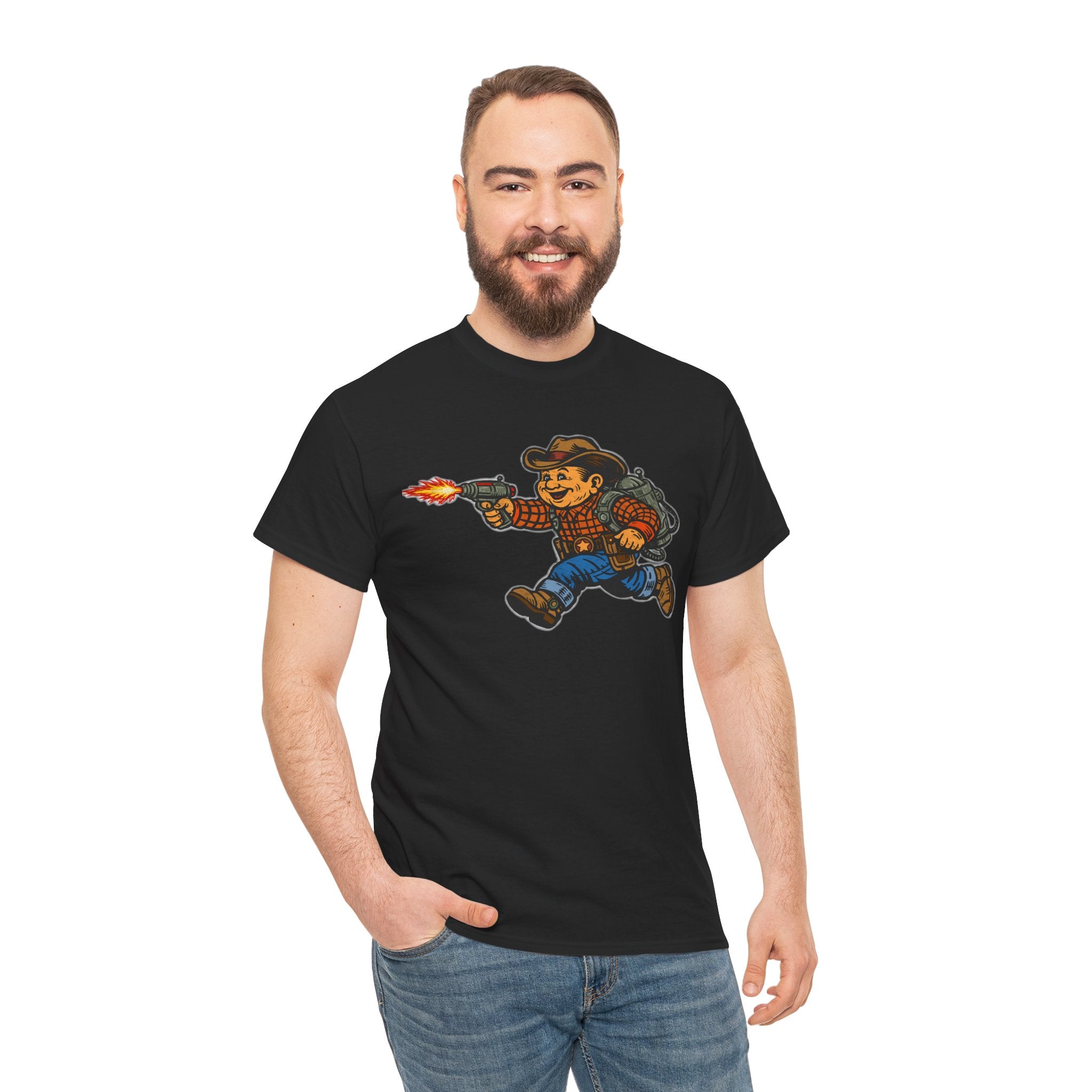 Poco Pete The Space Cowboy T‑Shirt — Retro Western Heavy Cotton Tee